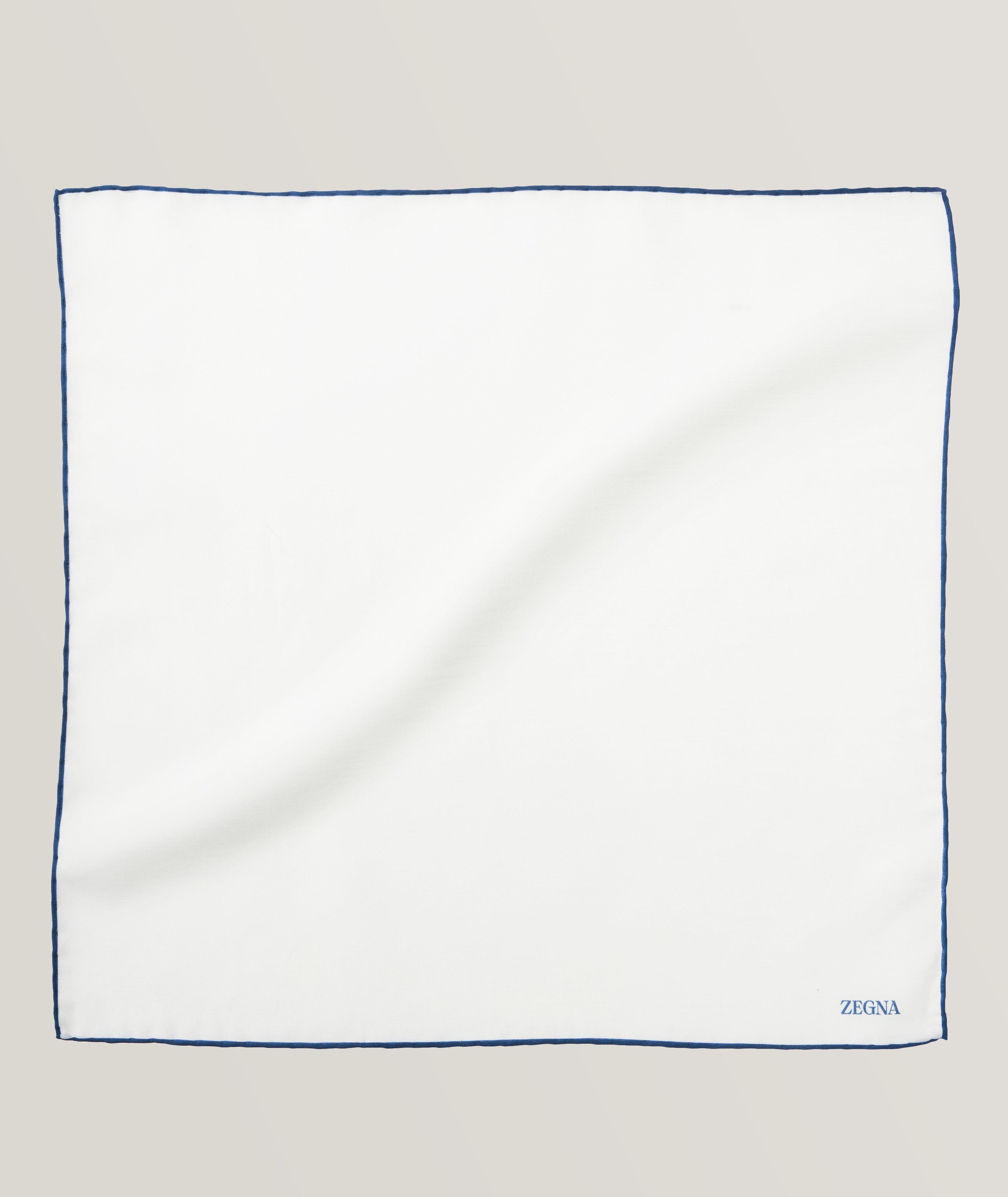 Cotton-Silk Contrast Pocket Square image 0