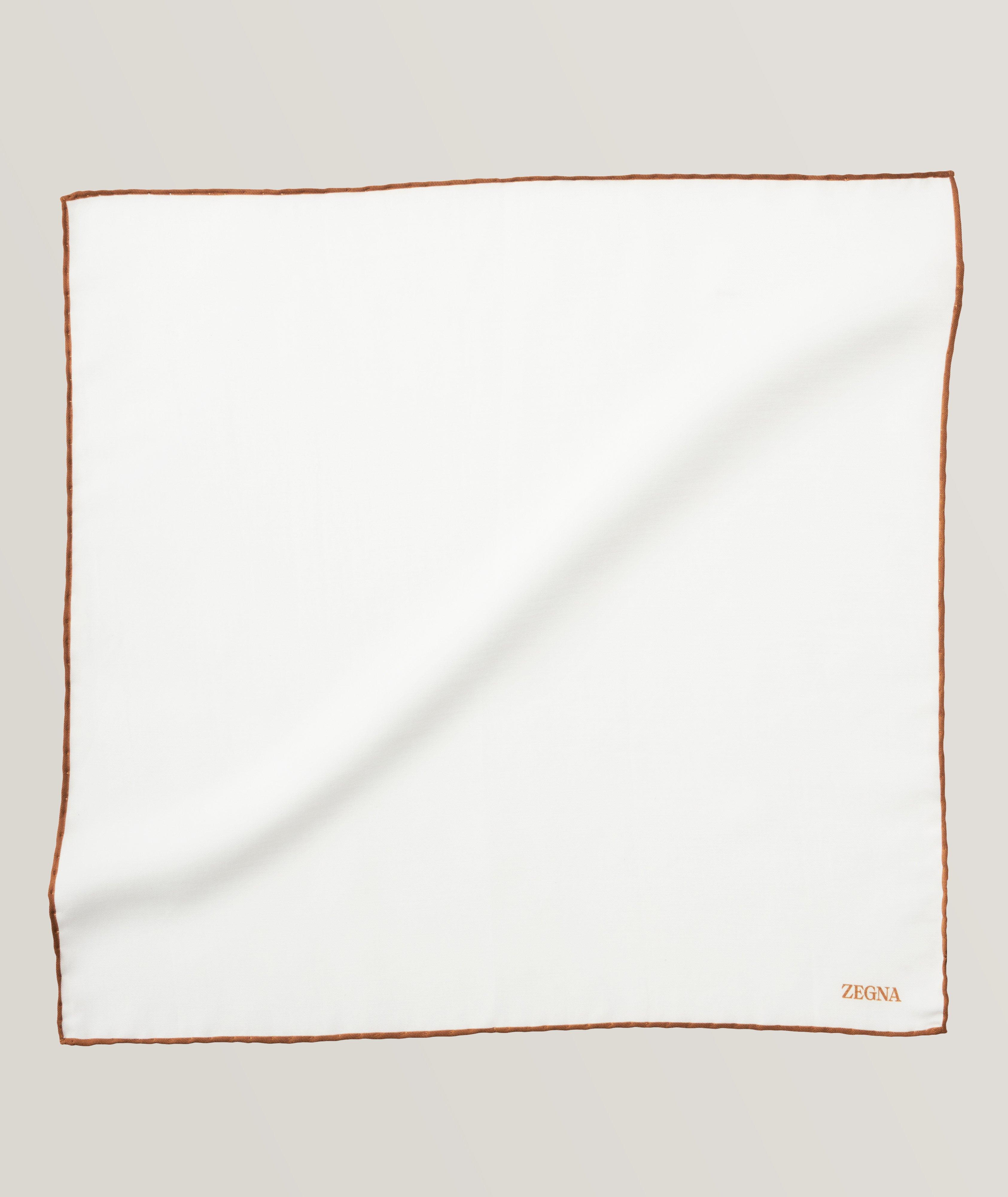 Cotton-Silk Contrast Pocket Square  image 0