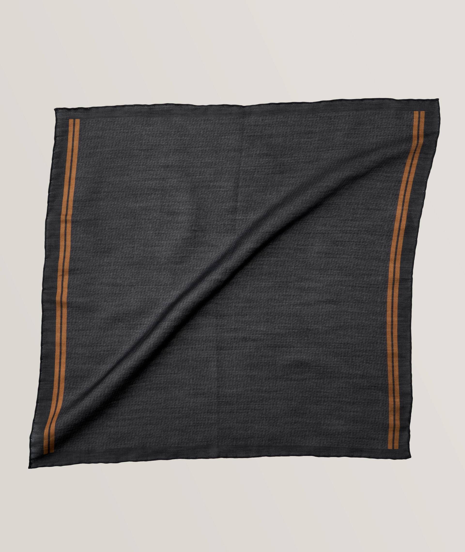 Cotton-Silk Print Pocket Square image 0