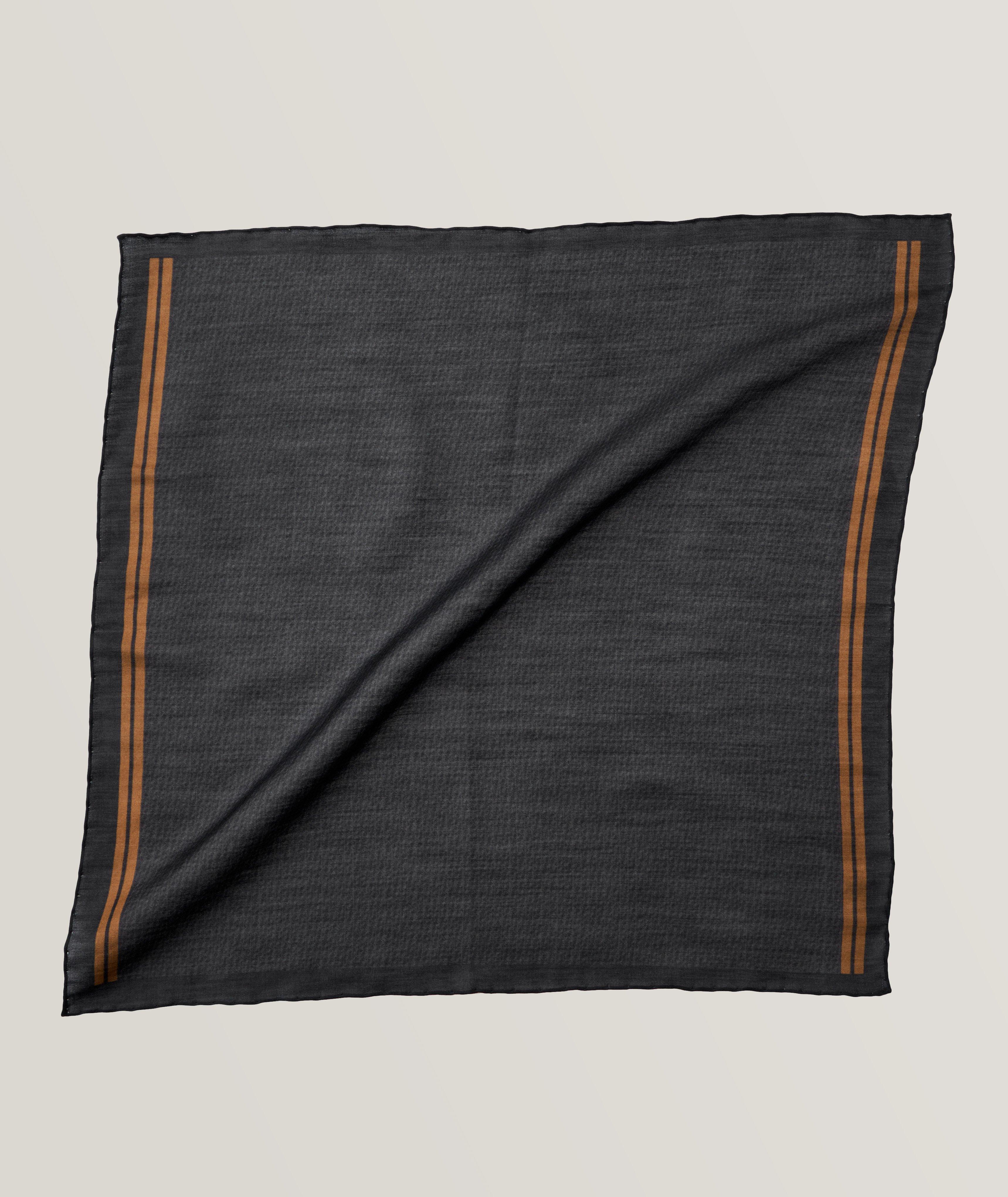 Cotton-Silk Print Pocket Square image 0