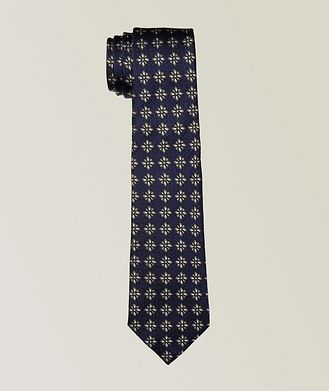 ZEGNA Cravate en soie à motif