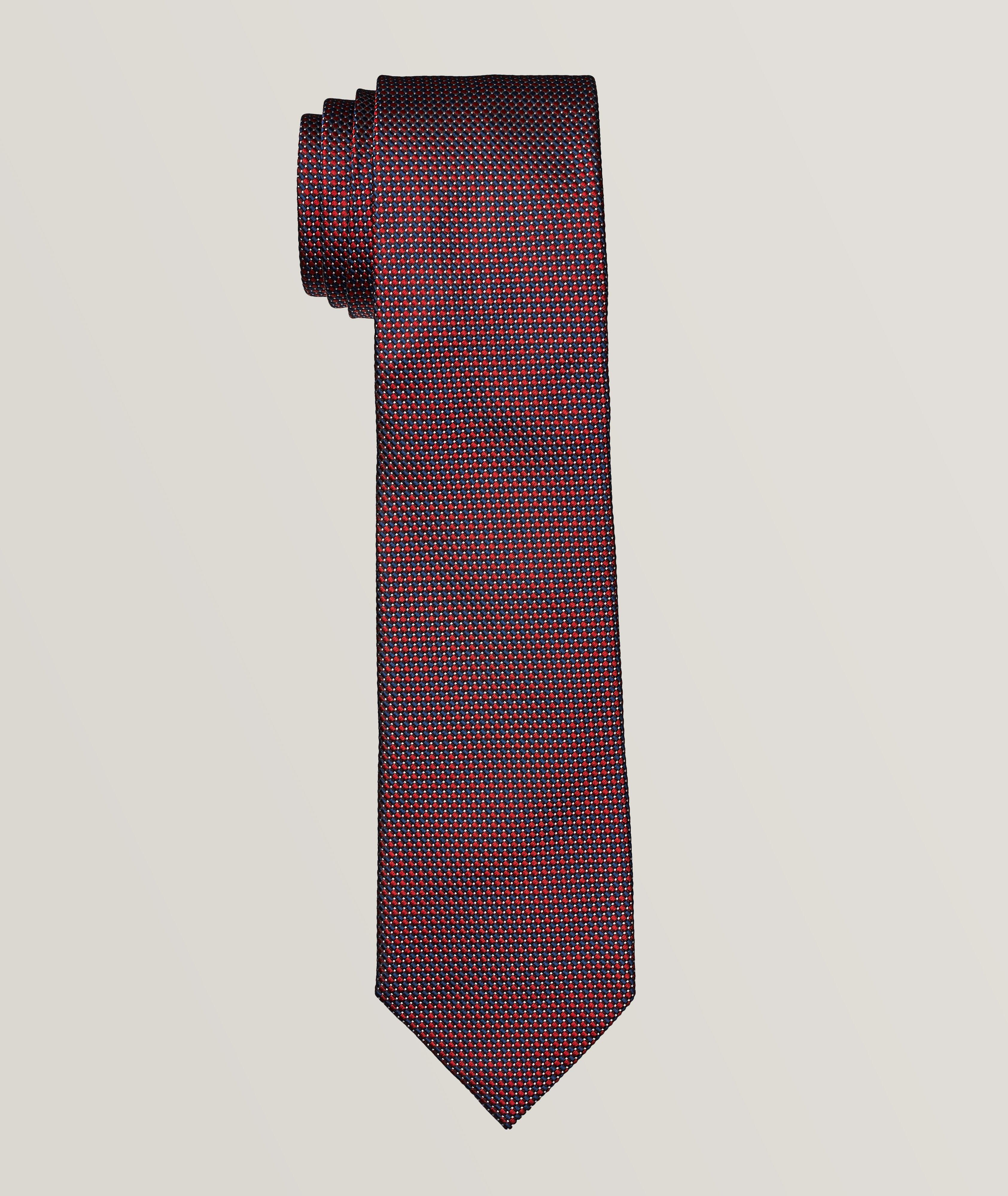 Cravate en soie à motif, collection Brera image 0