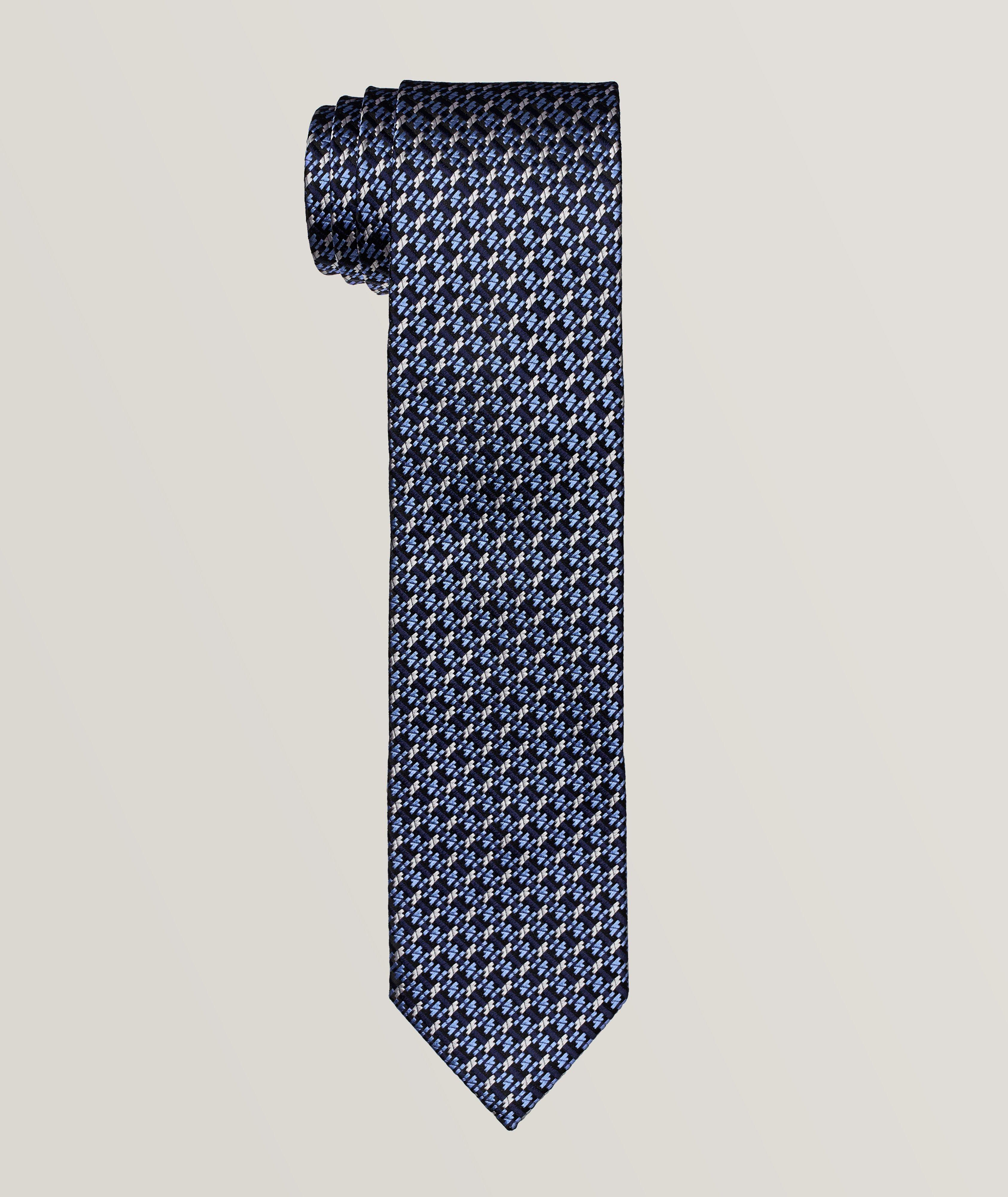 Cravate en soie à motif image 0