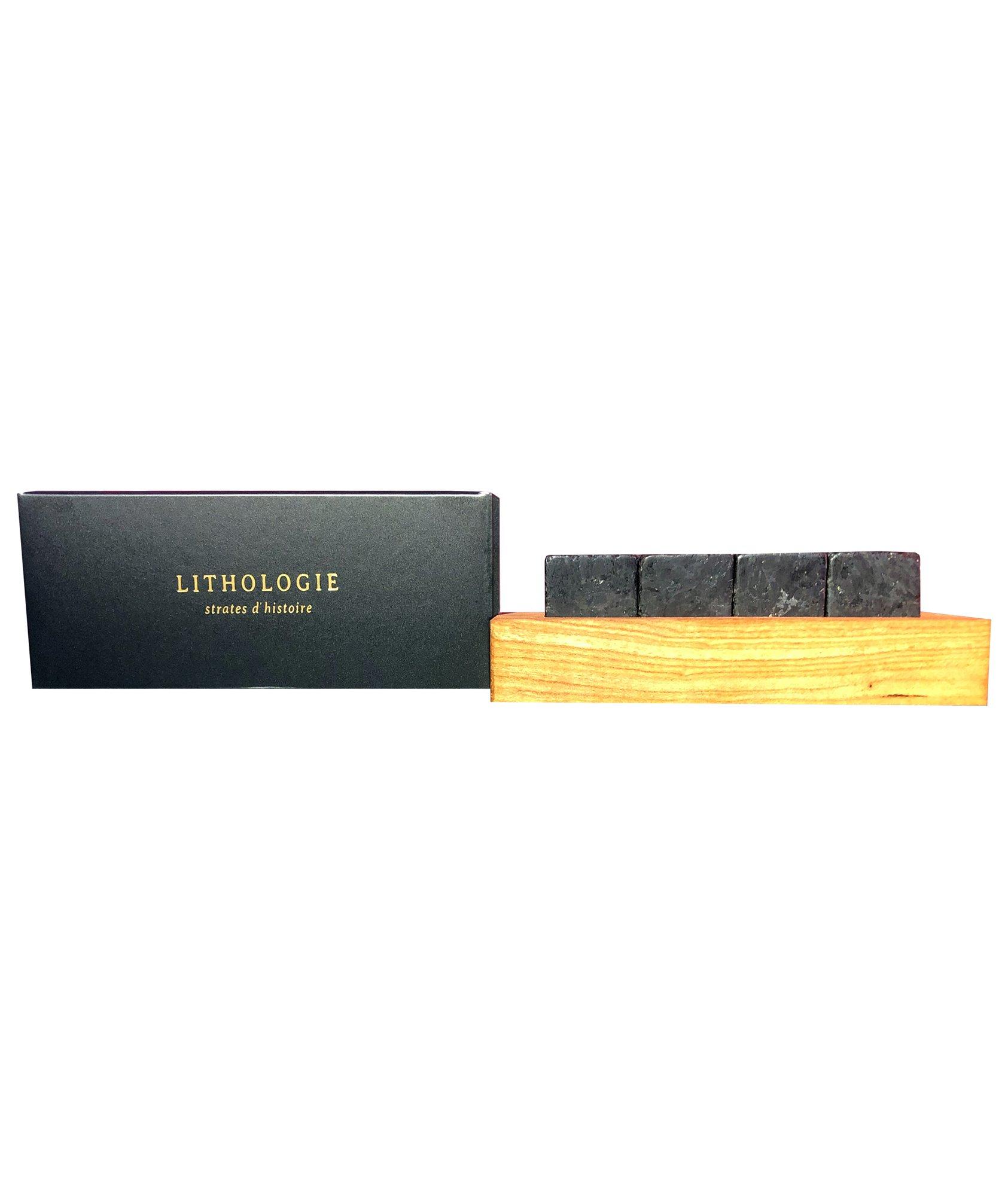 Anorthosite Lac St-Jean Whisky Stones 4-Pack Set image 0