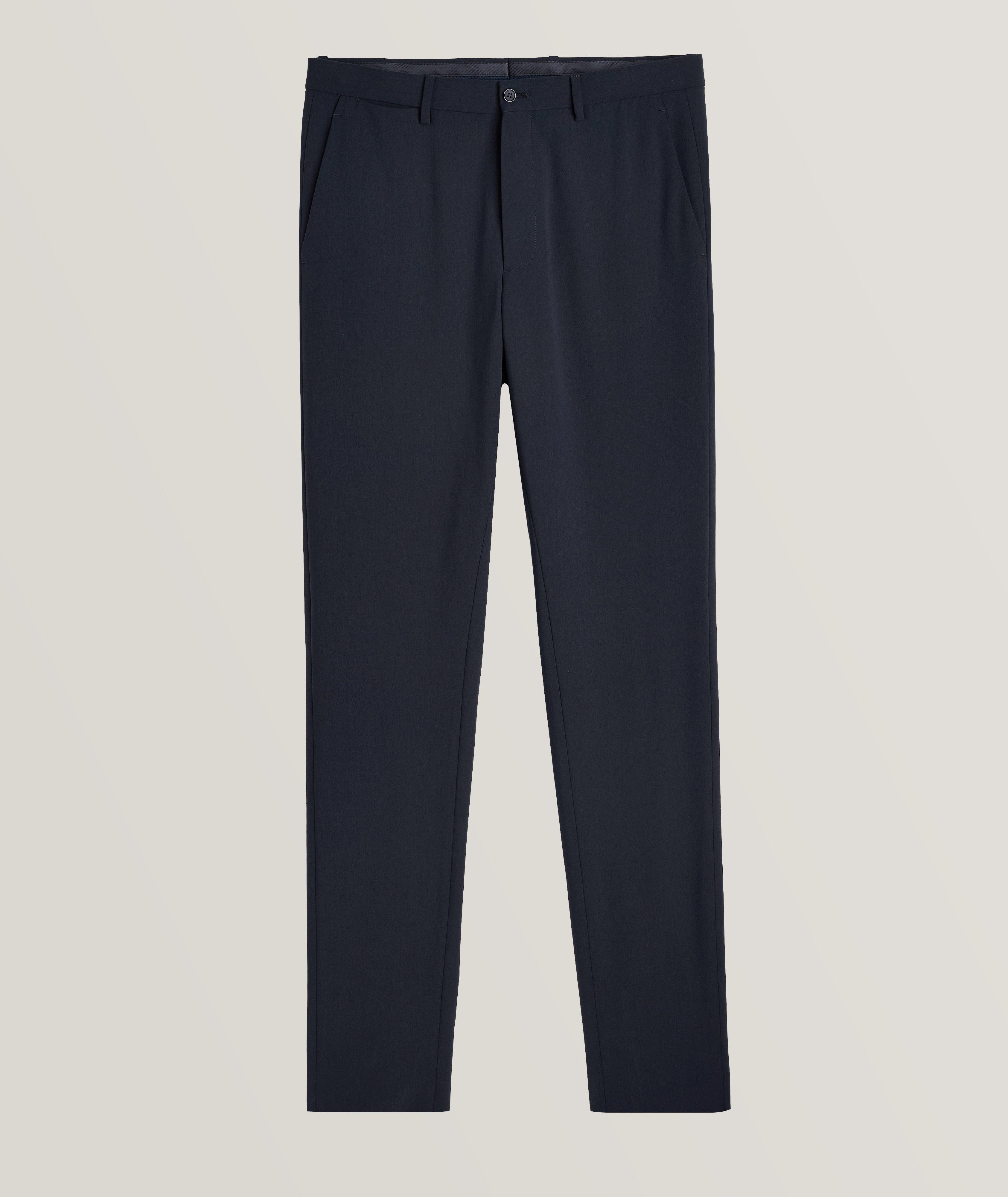 Giorgio Armani Wool Seersucker Stretch Knit Dress Pants Dress