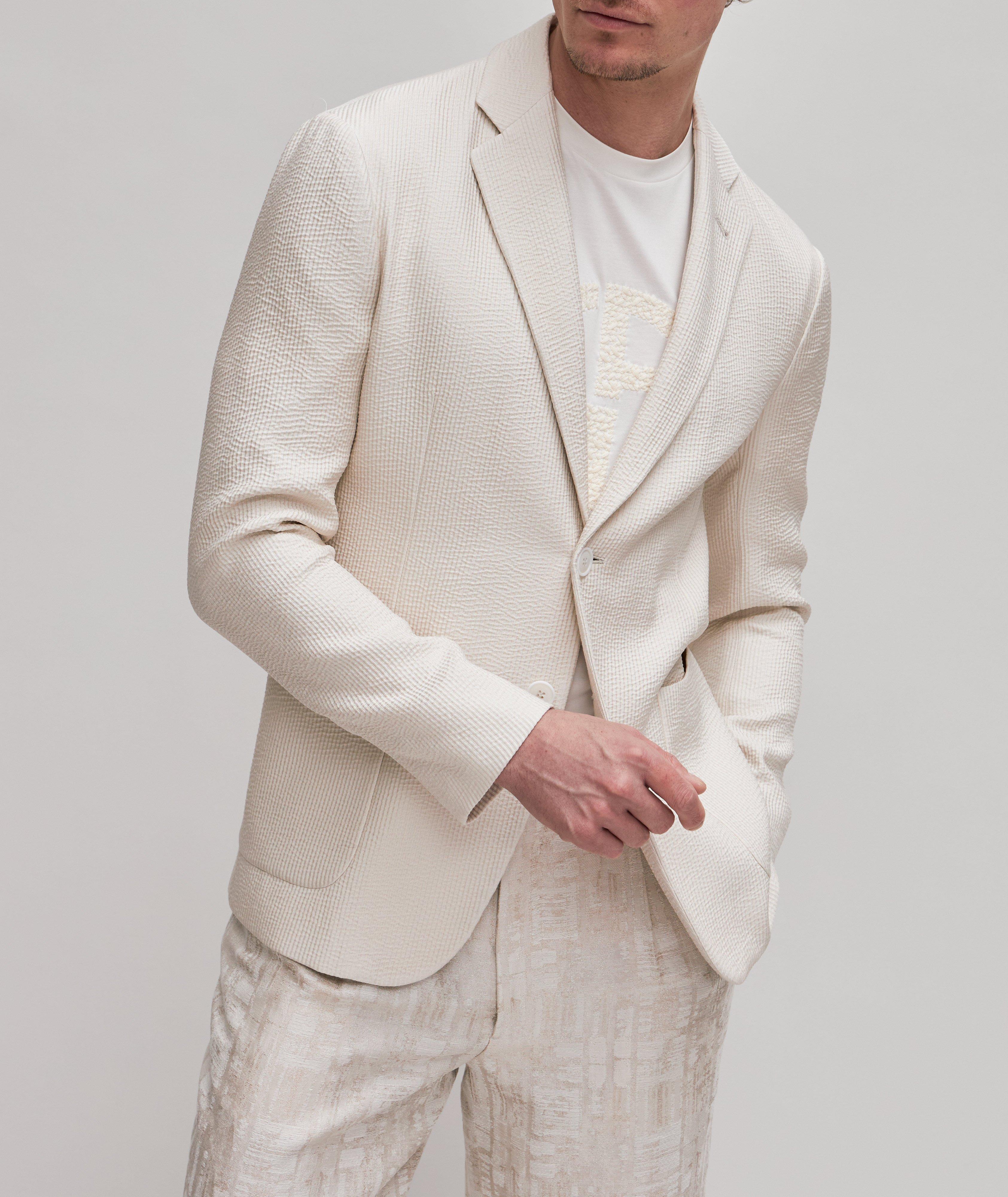 Textured Rib Silk Sport Jacket image 1