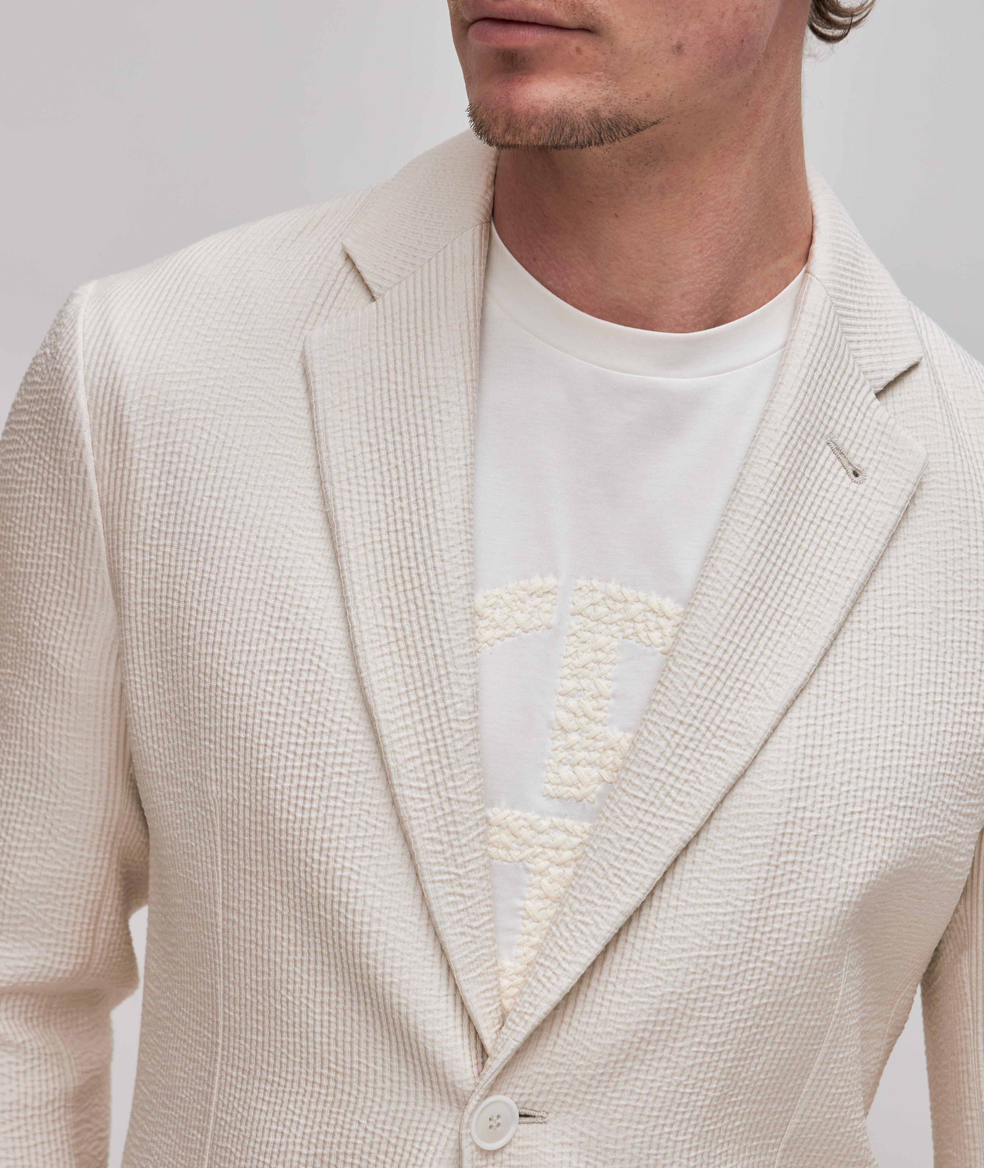 Textured Rib Silk Sport Jacket image 3