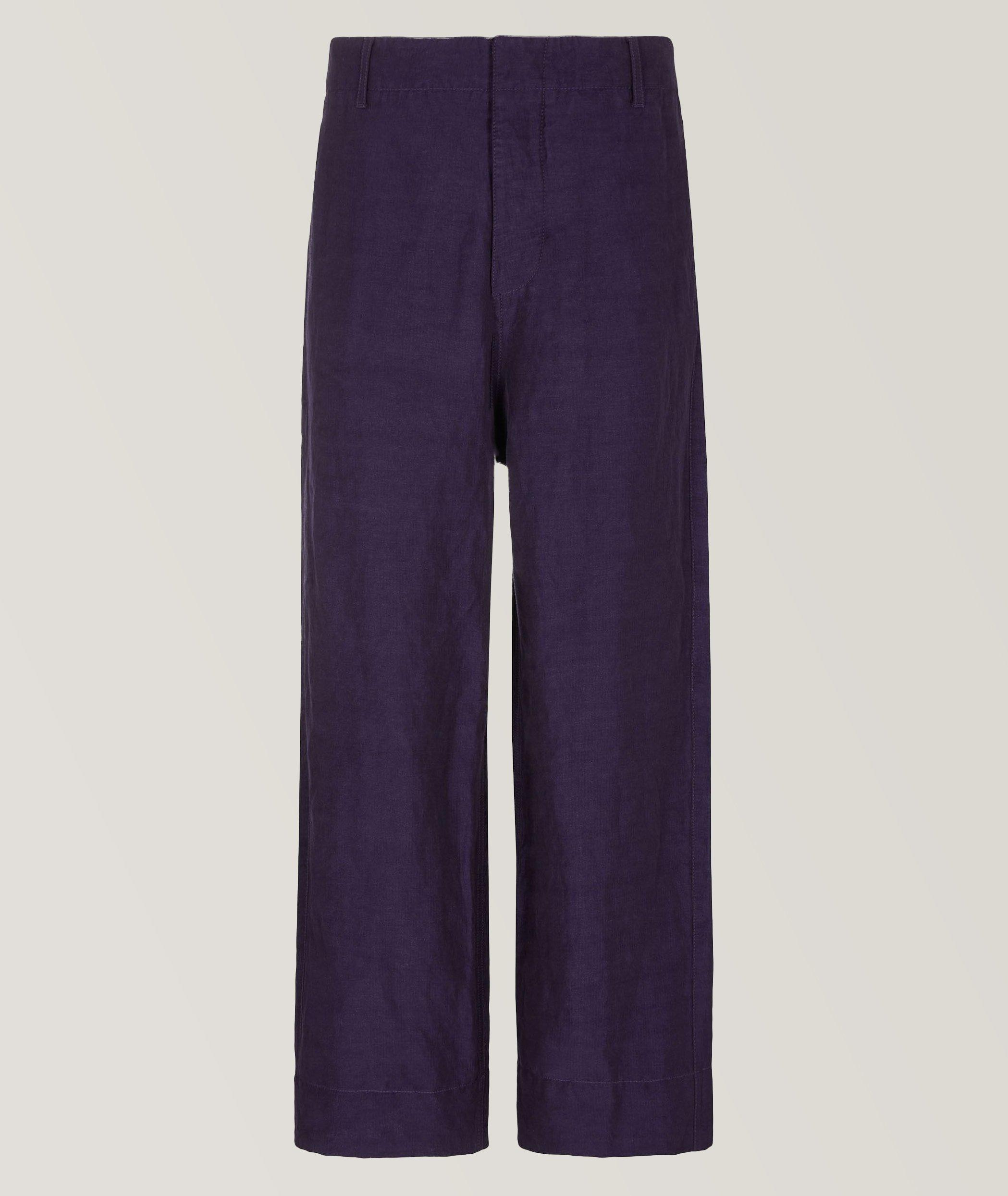 KITON, Slim Stretch Linen Capri Pants, Women