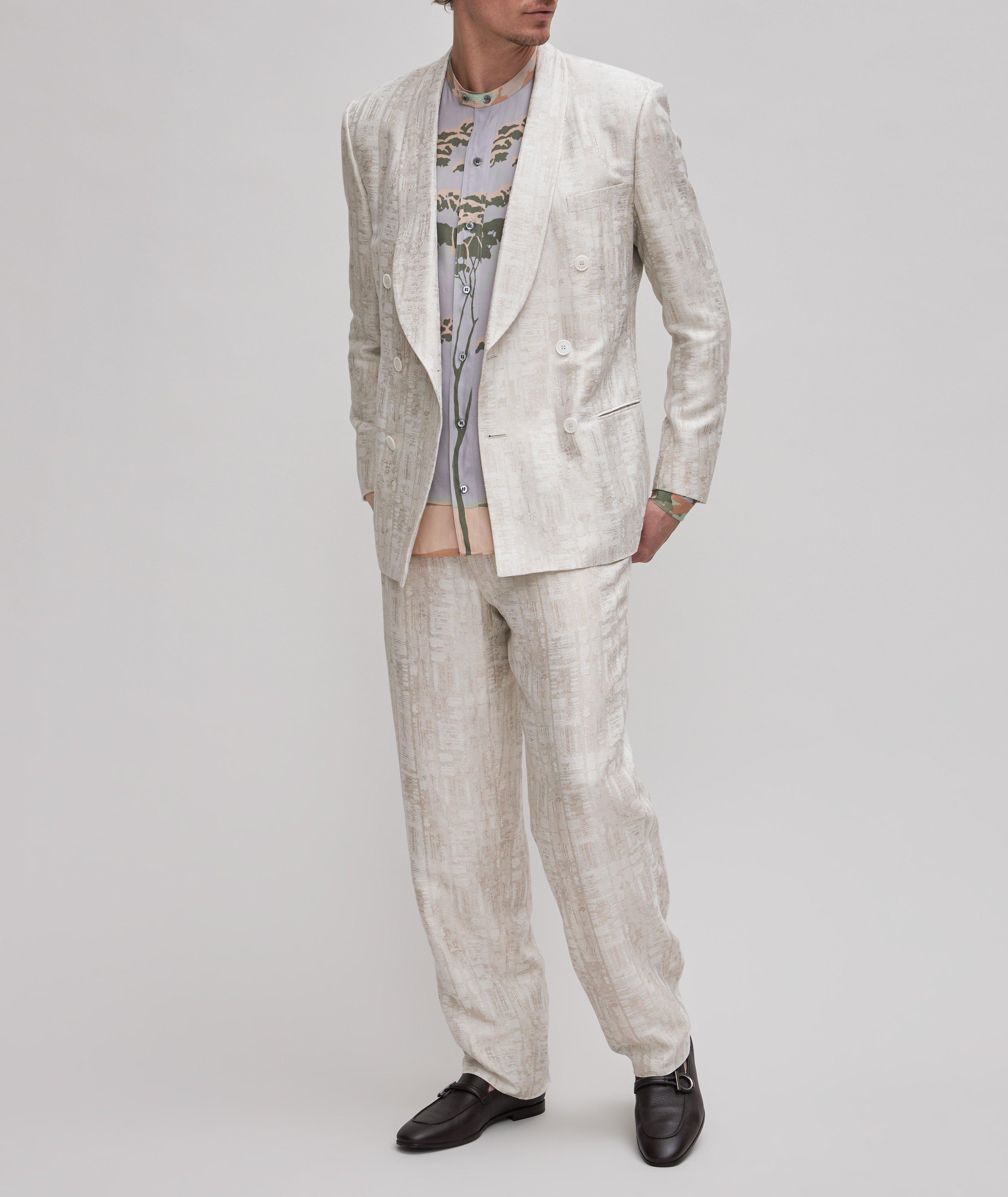 Jacquard Weave Technical-Blend Dress Pants image 1