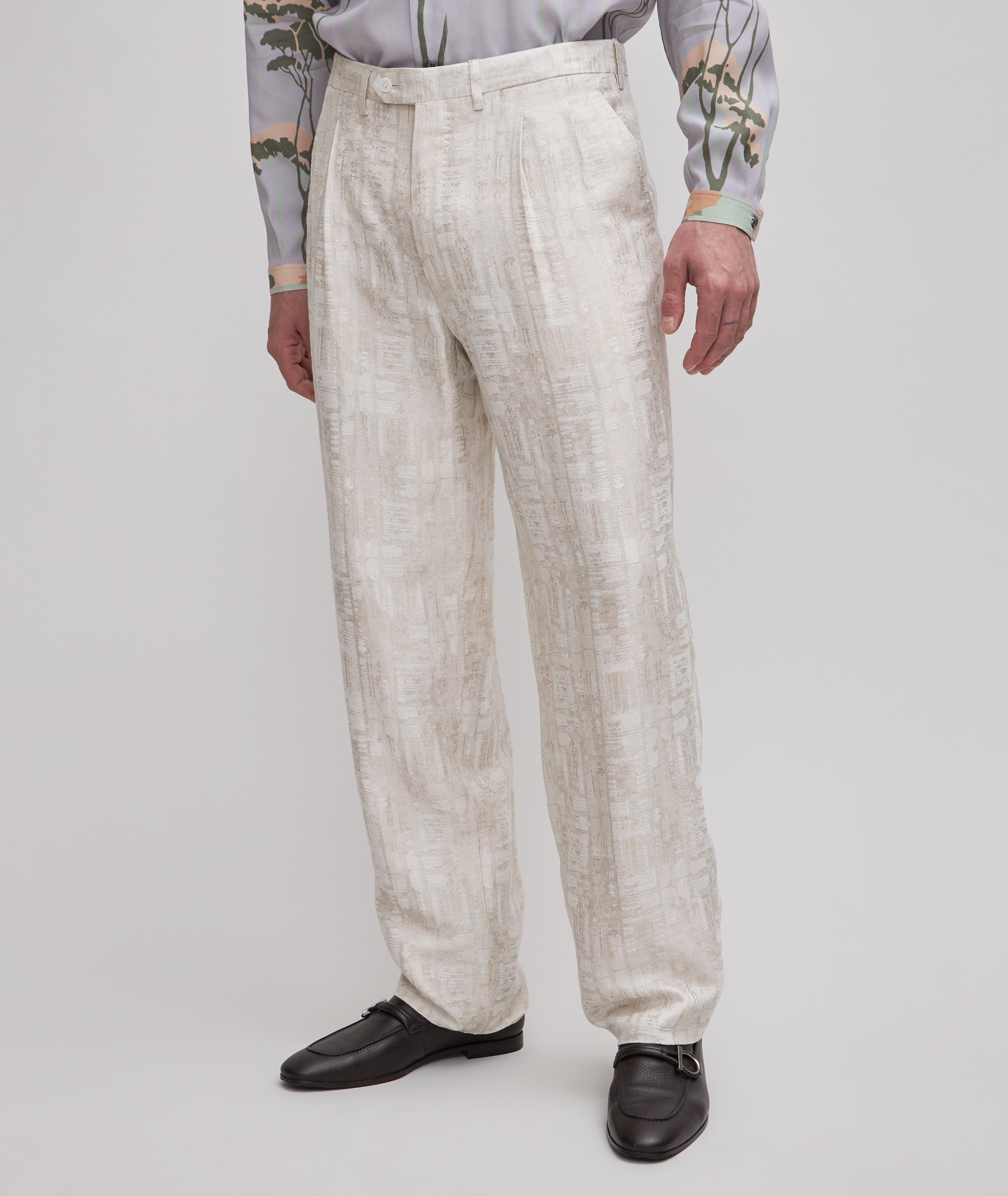 Jacquard Weave Technical-Blend Dress Pants image 2