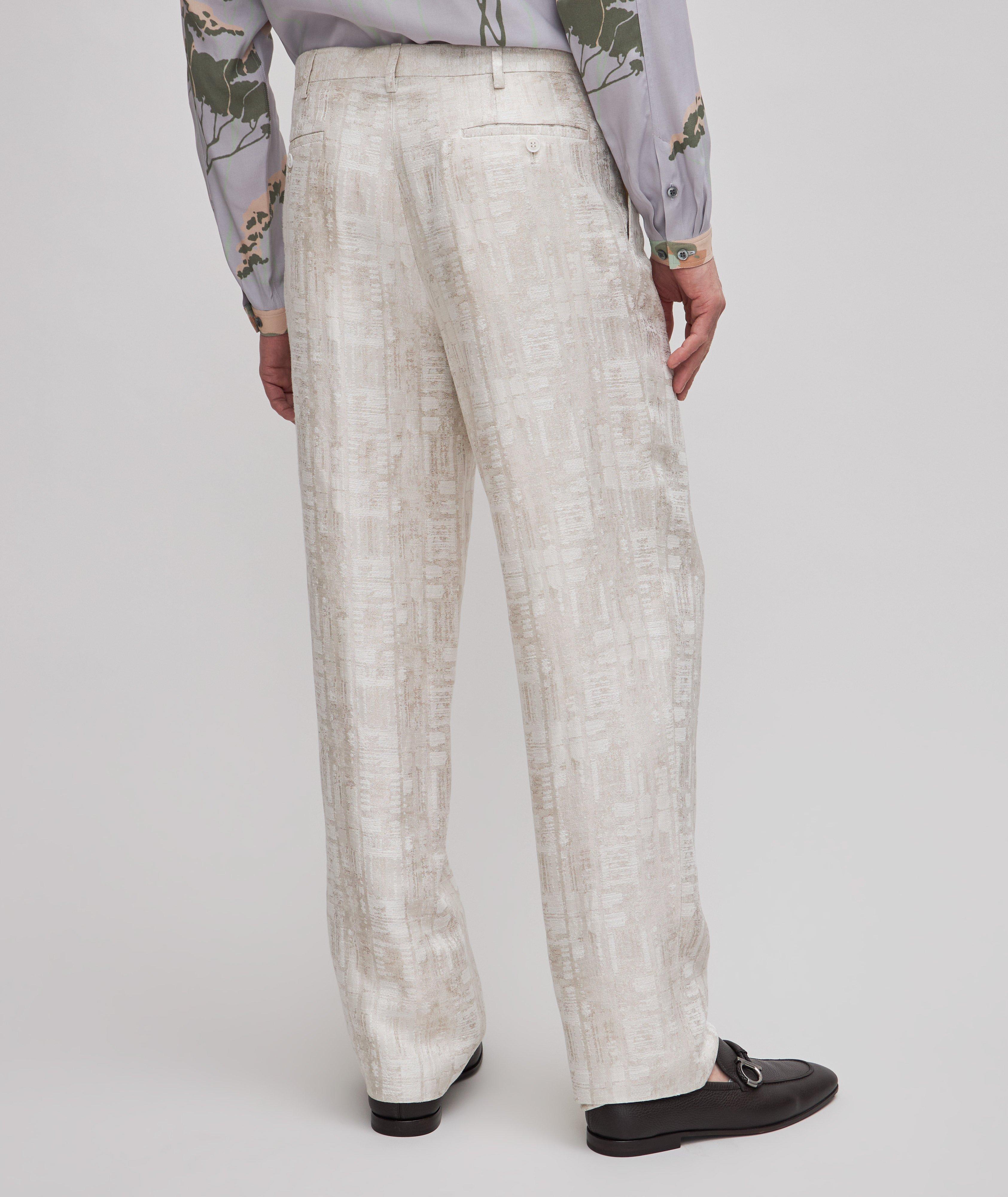 Jacquard Weave Technical-Blend Dress Pants image 3