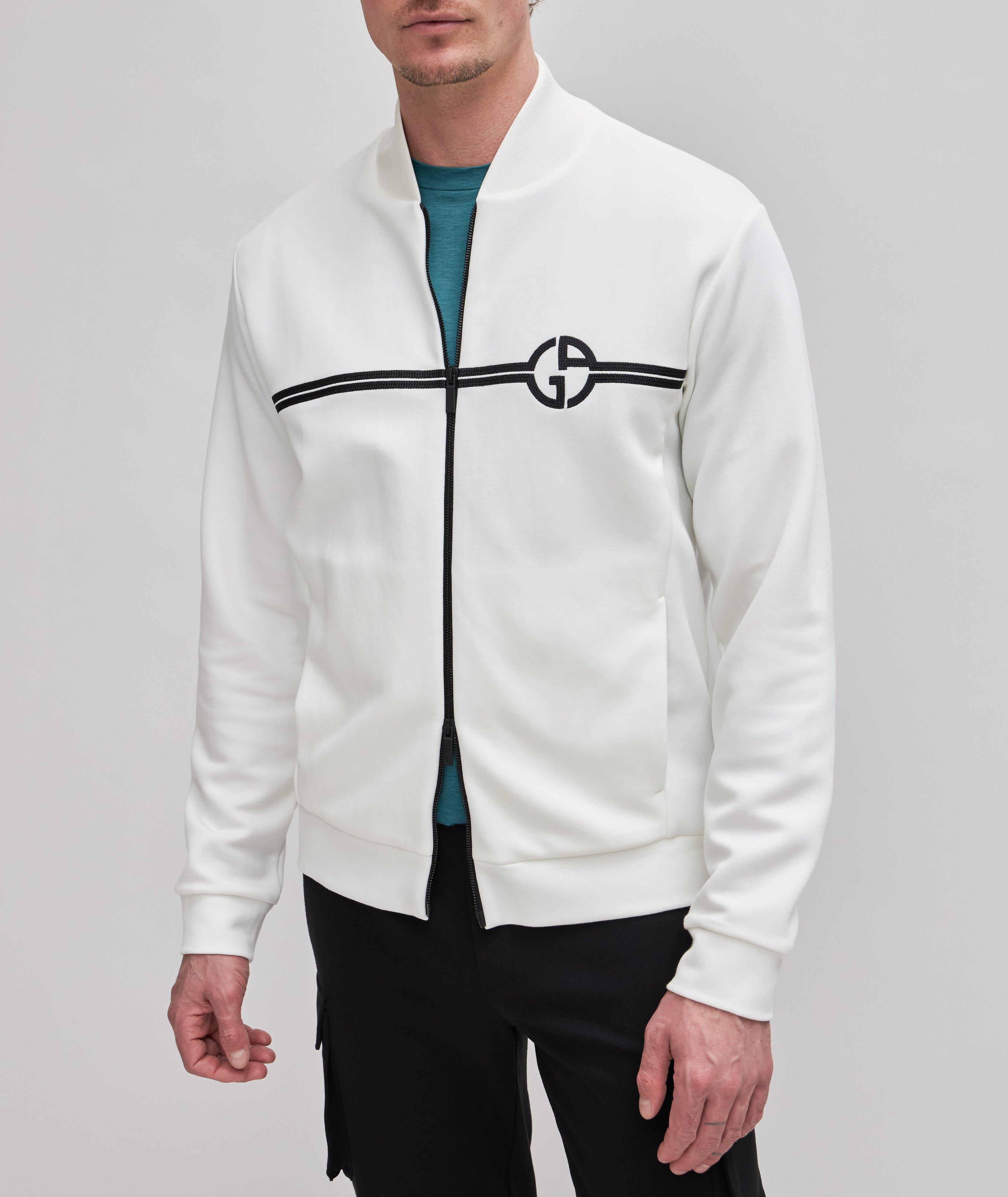 Double-Line Logo Jersey Blouson Jacket image 1