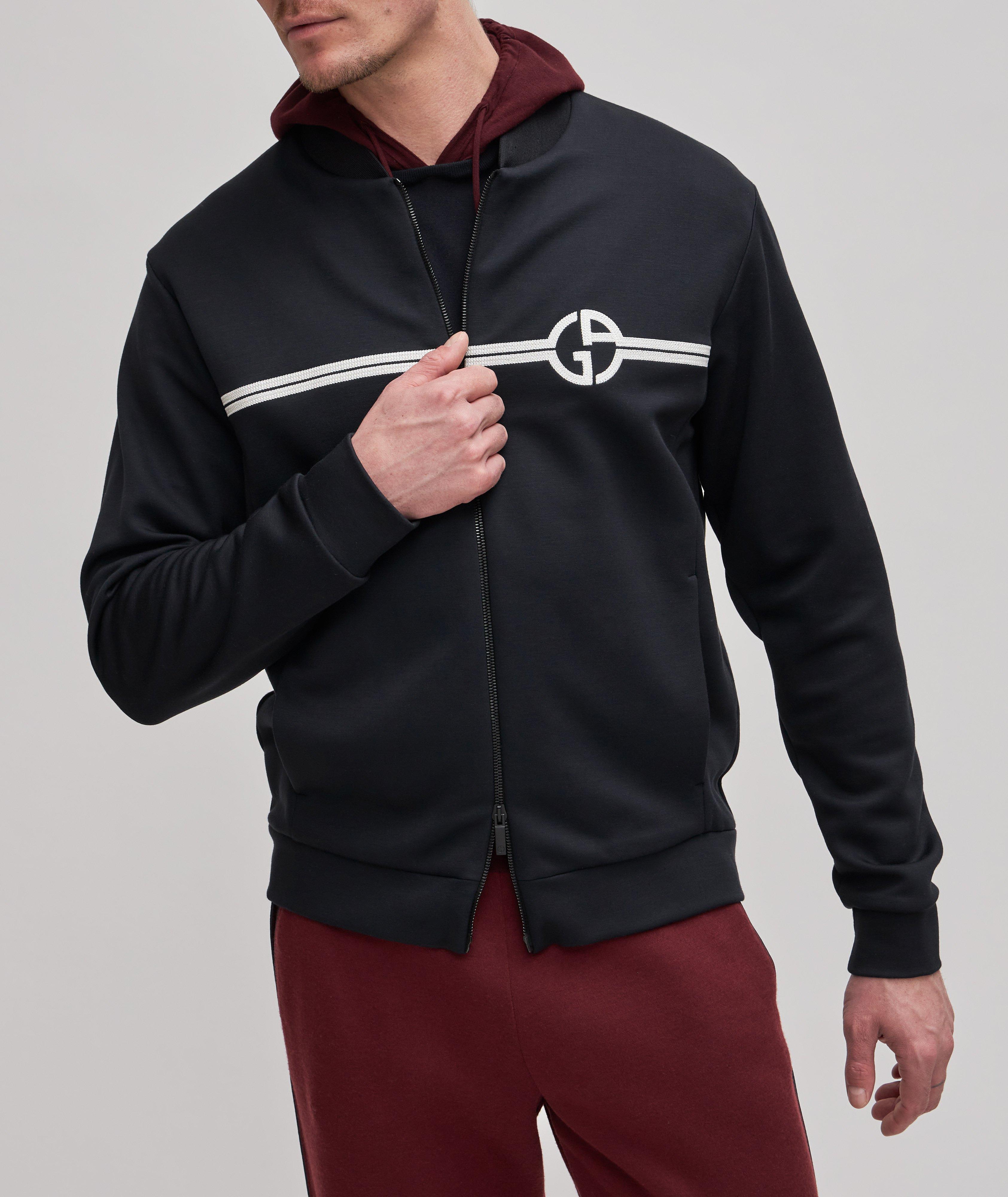 Embroidered Logo Band Blouson Jacket image 2