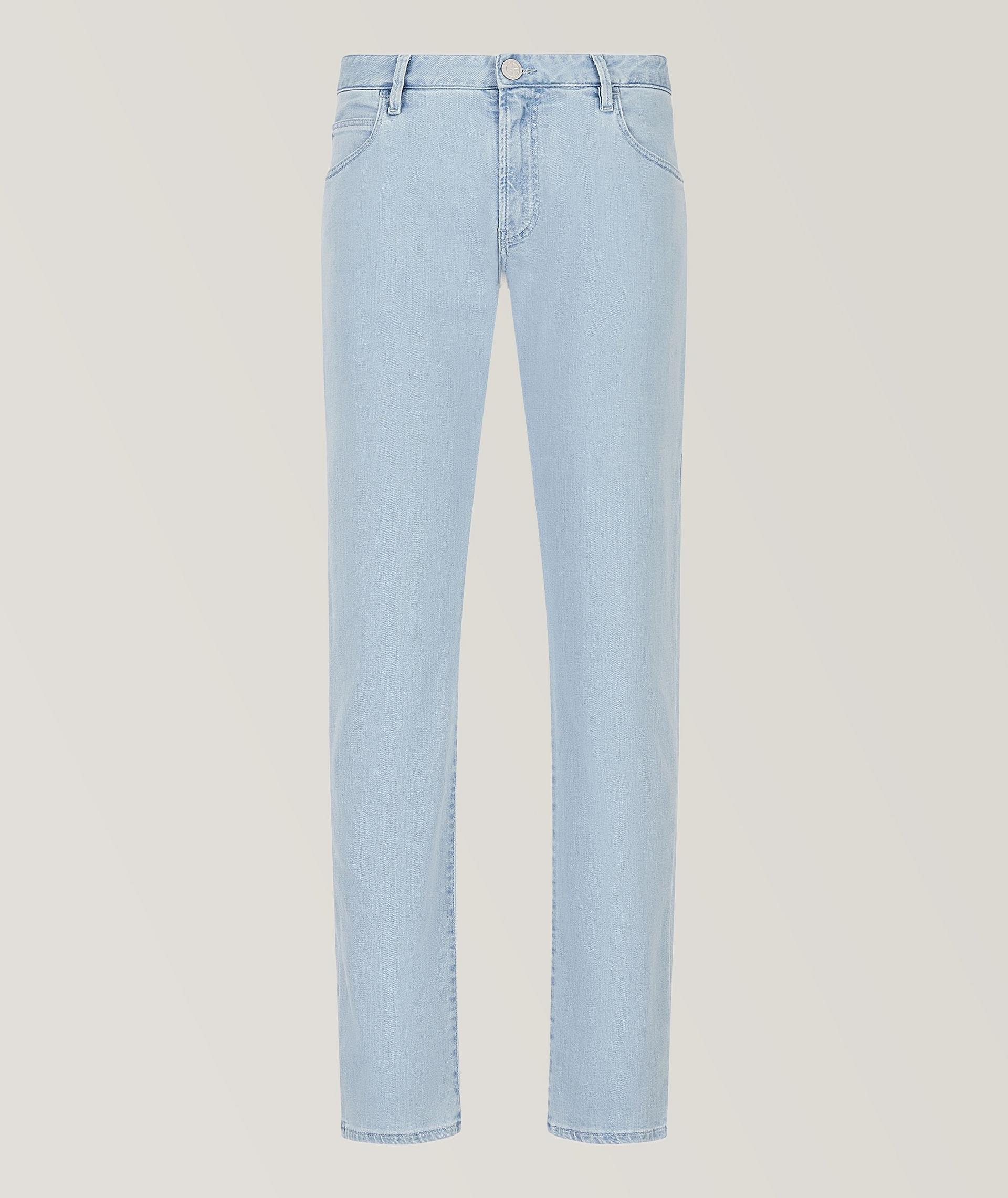 Jean en coton extensible de coupe amincie image 0