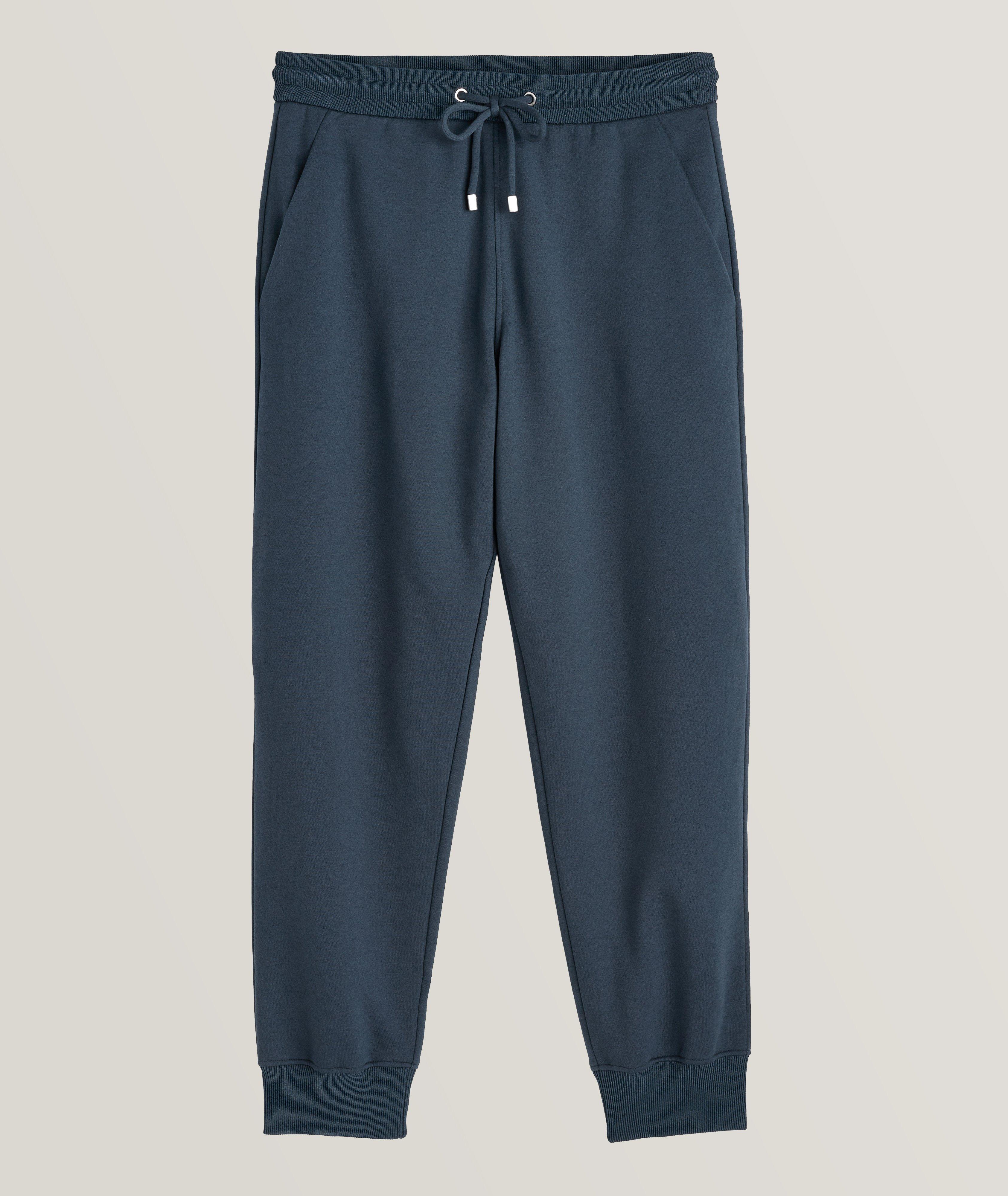 MACKAGE MARVIN DOUBLE FACE JERSEY SWEATPANTS IN BLACK