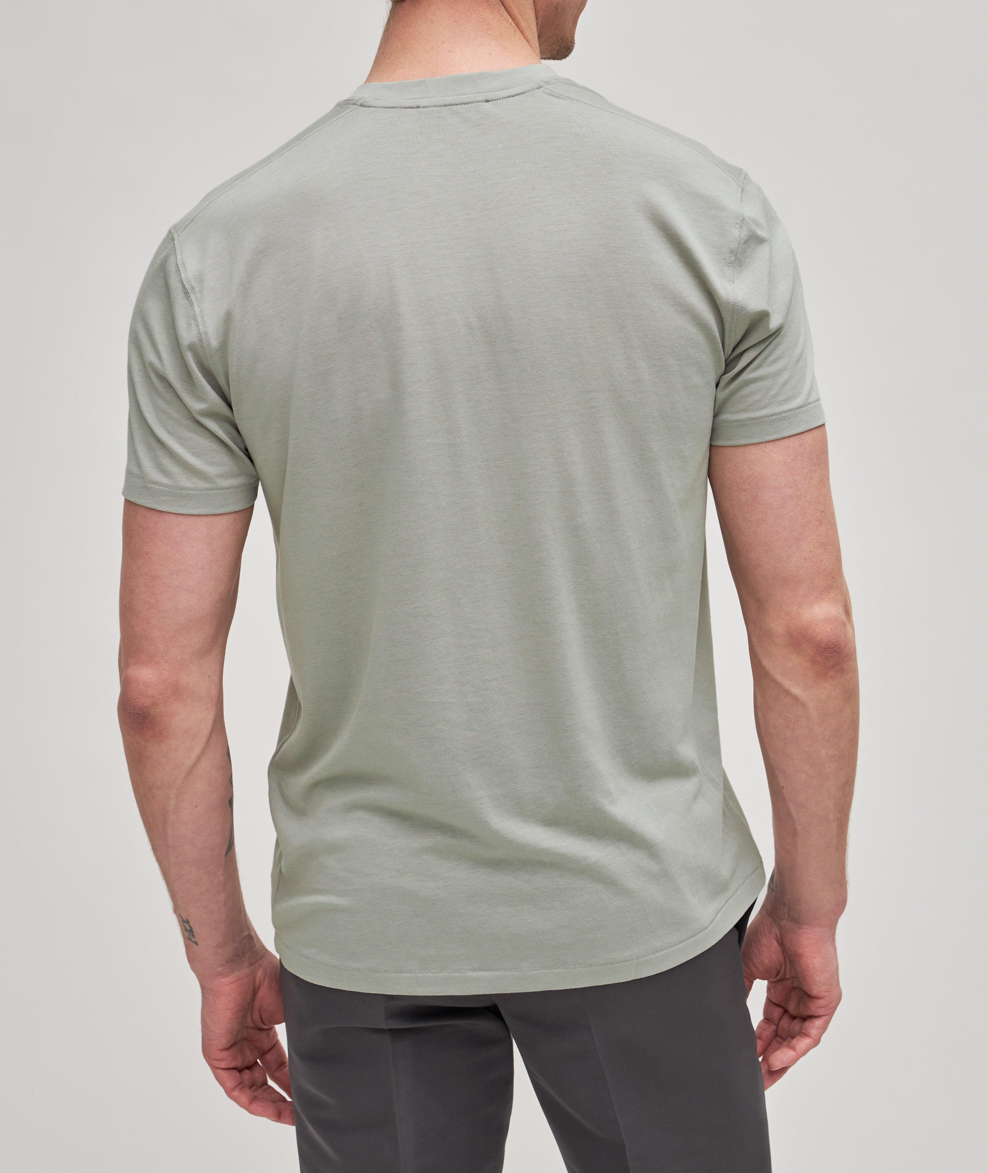 T-shirt en mélange de coton à encolure ronde image 3