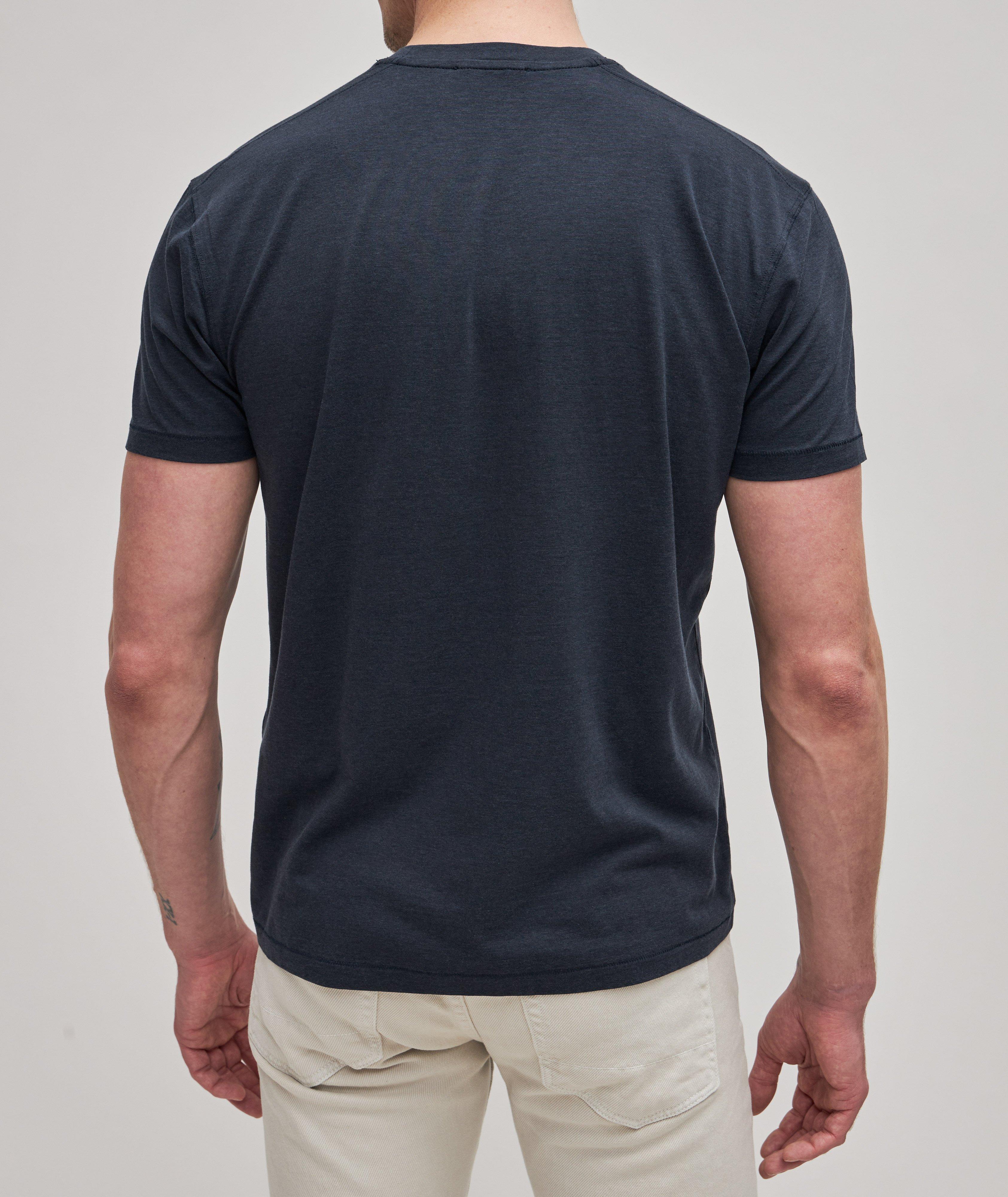 Mélange Cotton-Blend Crewneck T-Shirt image 2