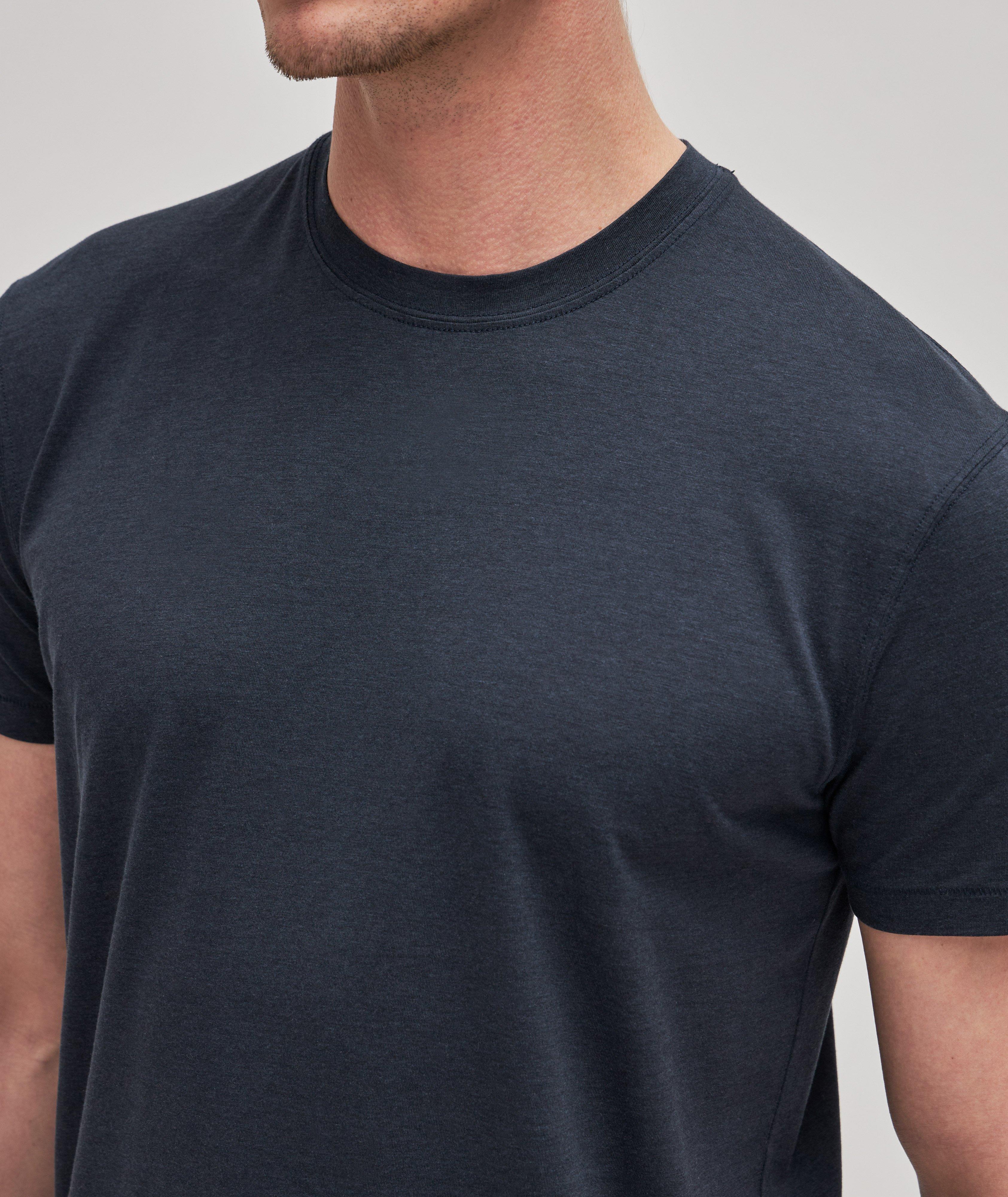 Mélange Cotton-Blend Crewneck T-Shirt image 3
