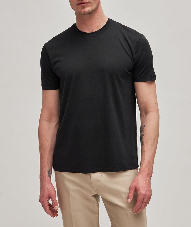 Mélange Cotton-Blend Crewneck T-Shirt image 1