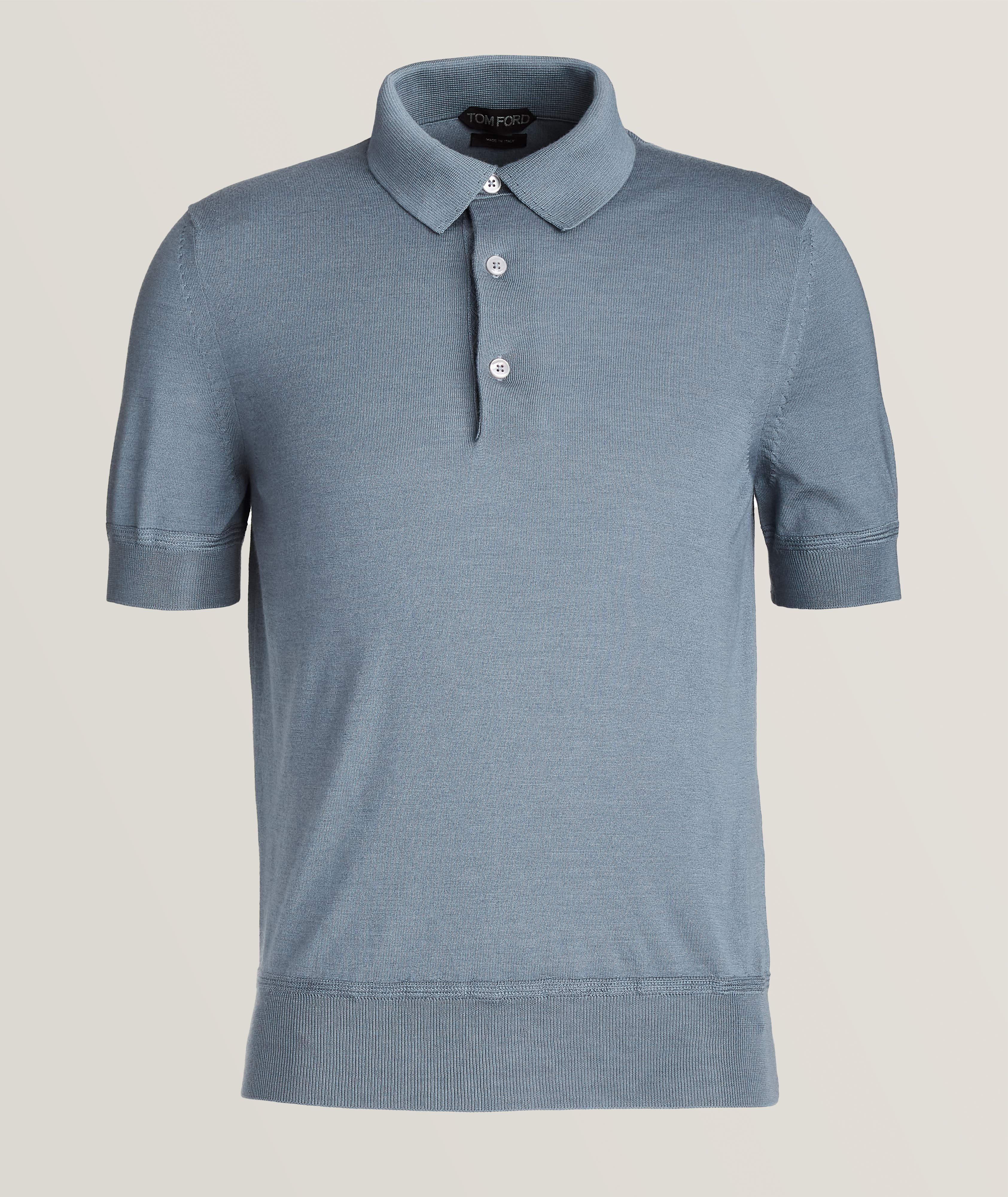 Short-Sleeve Cashmere-Silk Polo image 0