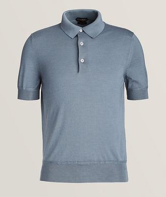 TOM FORD Short-Sleeve Cashmere-Silk Polo