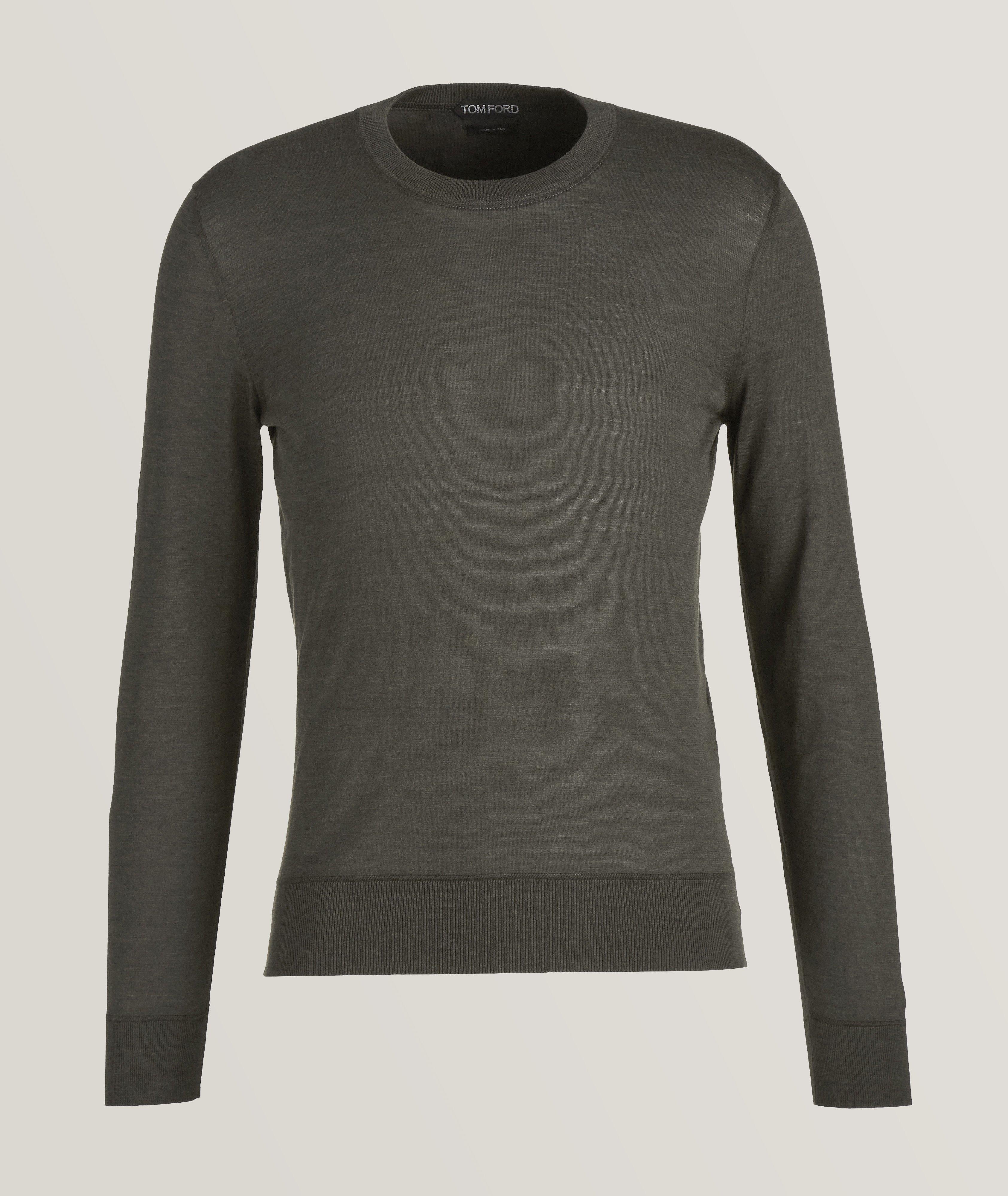 Light Silk-Cotton Crewneck Sweater image 0