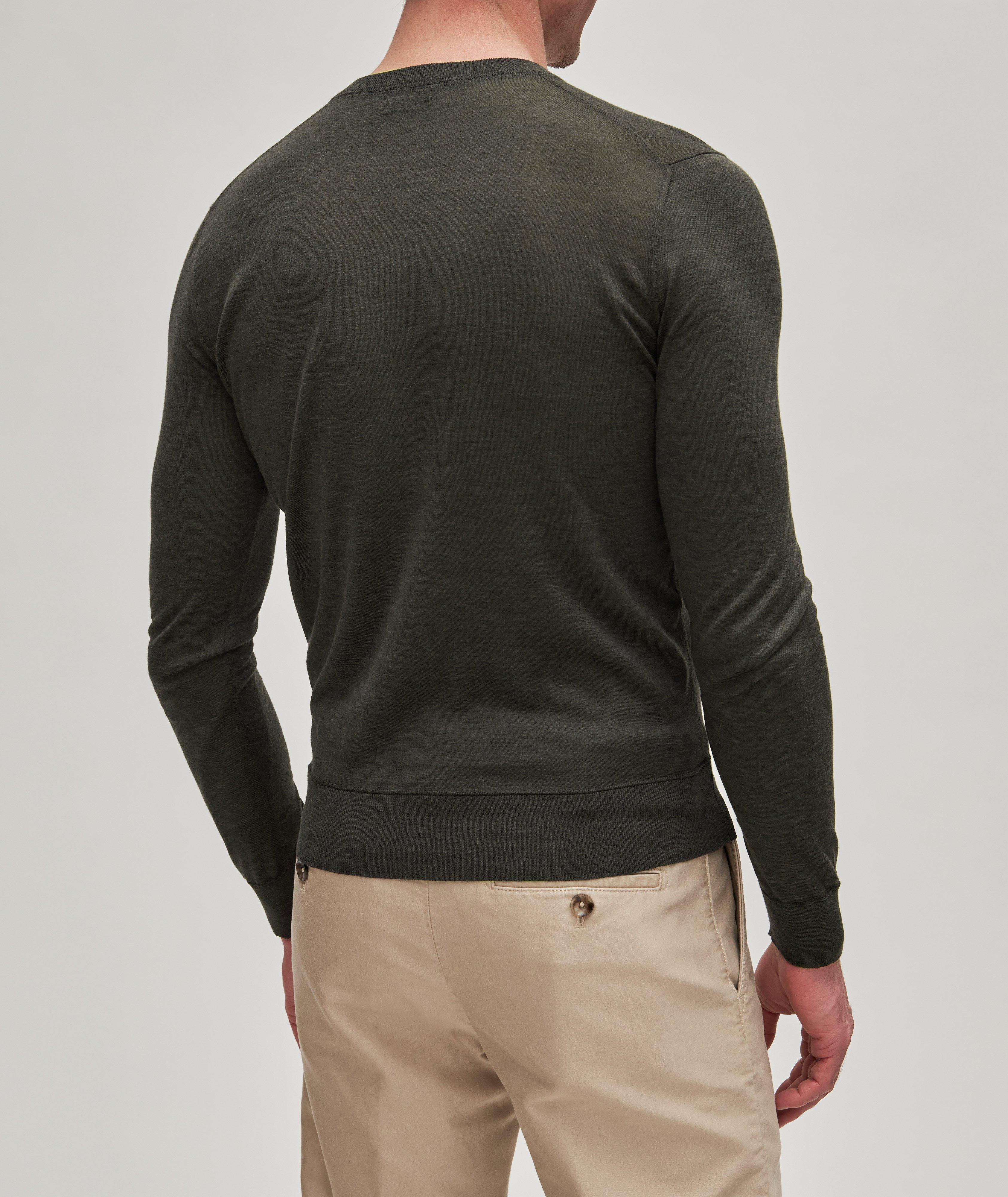 Light Silk-Cotton Crewneck Sweater image 3
