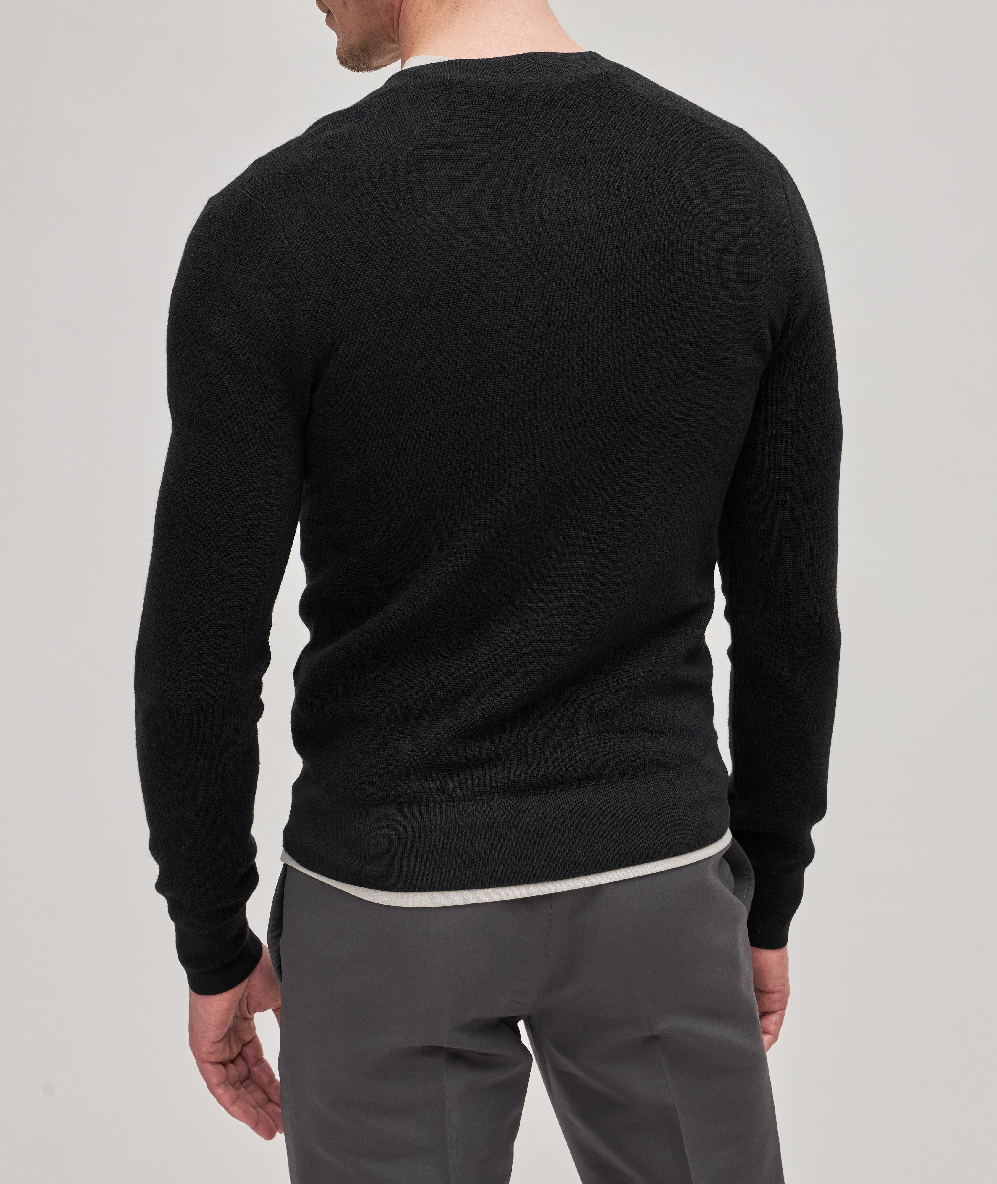 Wool-Silk Knit Henley  image 3