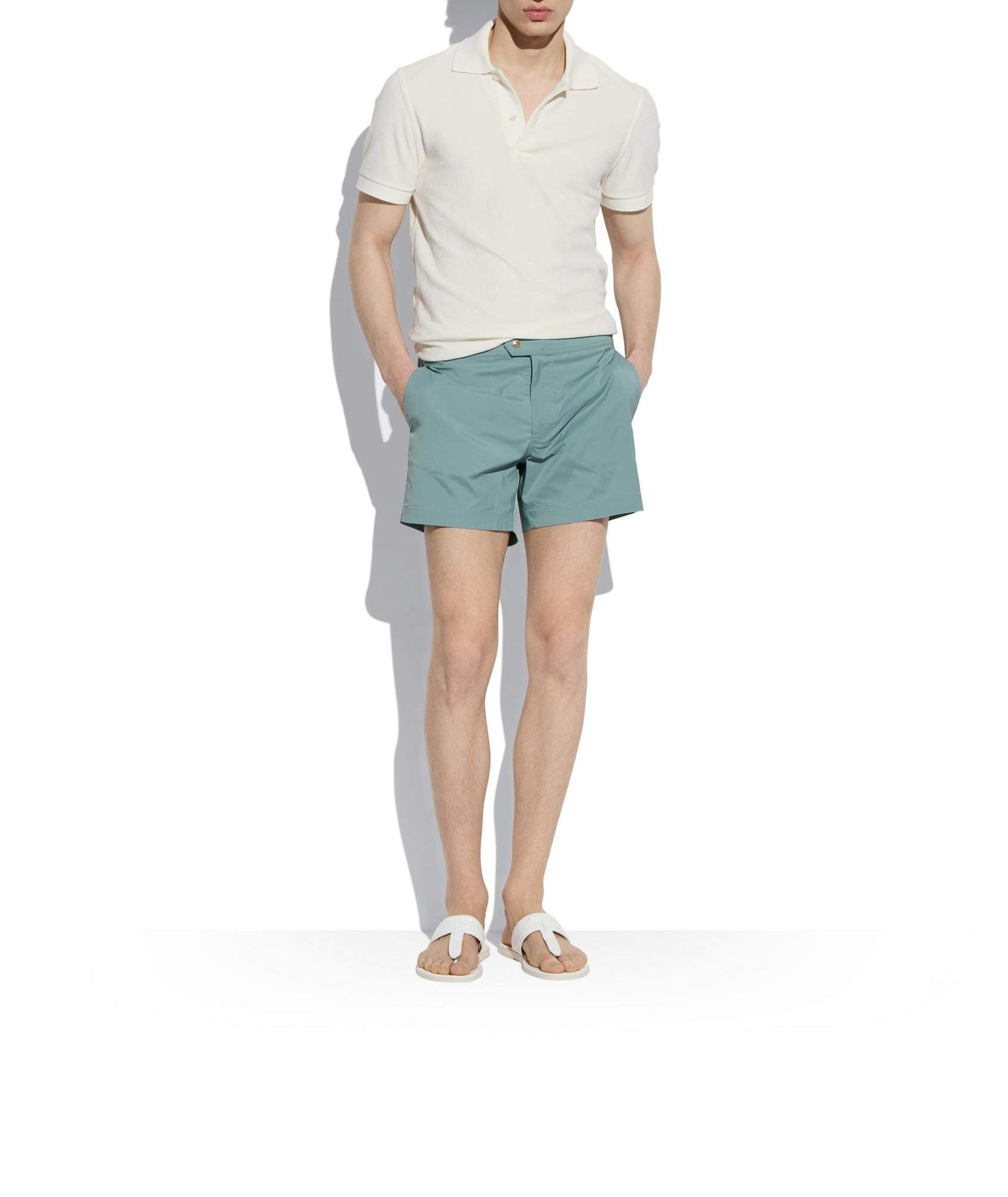 Solid Swim Trunks image 1