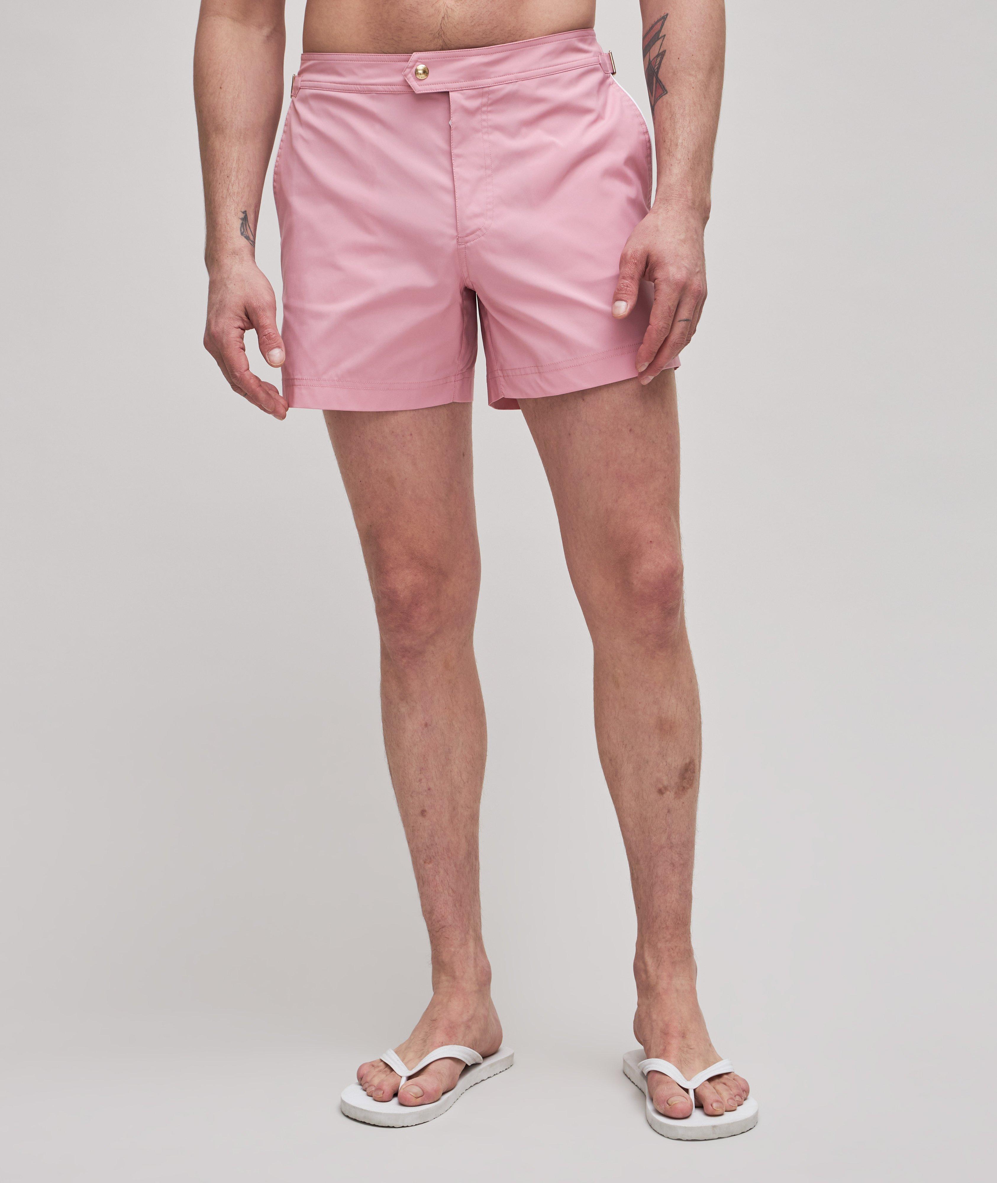 Piping Poplin Swim Trunks image 1