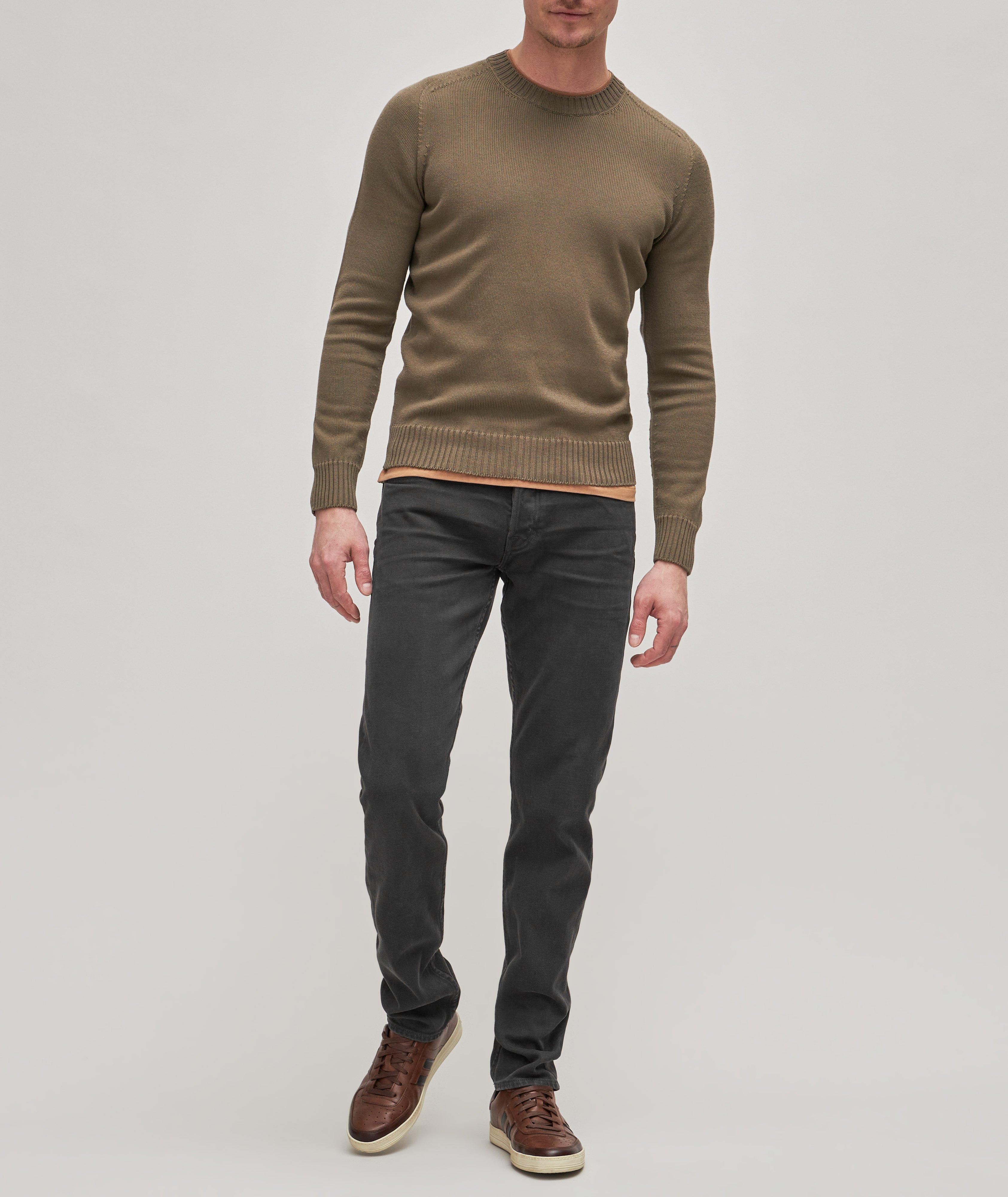 Slim Fit Stretch-Cotton Five-Pocket Pants image 1