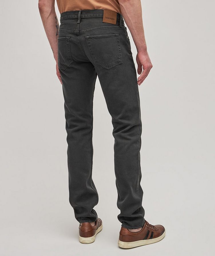 Slim Fit Stretch-Cotton Five-Pocket Pants image 3