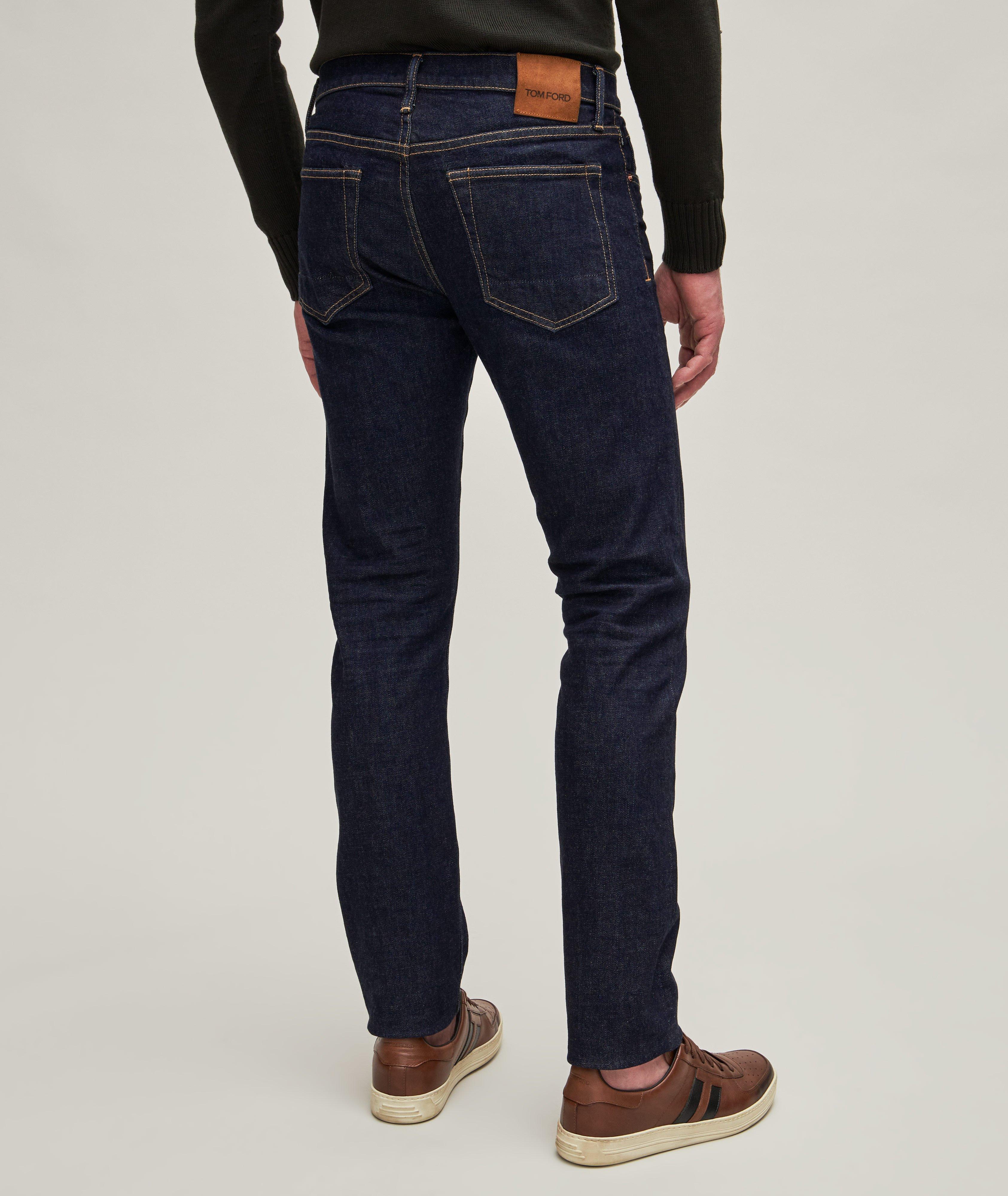 Mens slim fit selvedge sales jeans