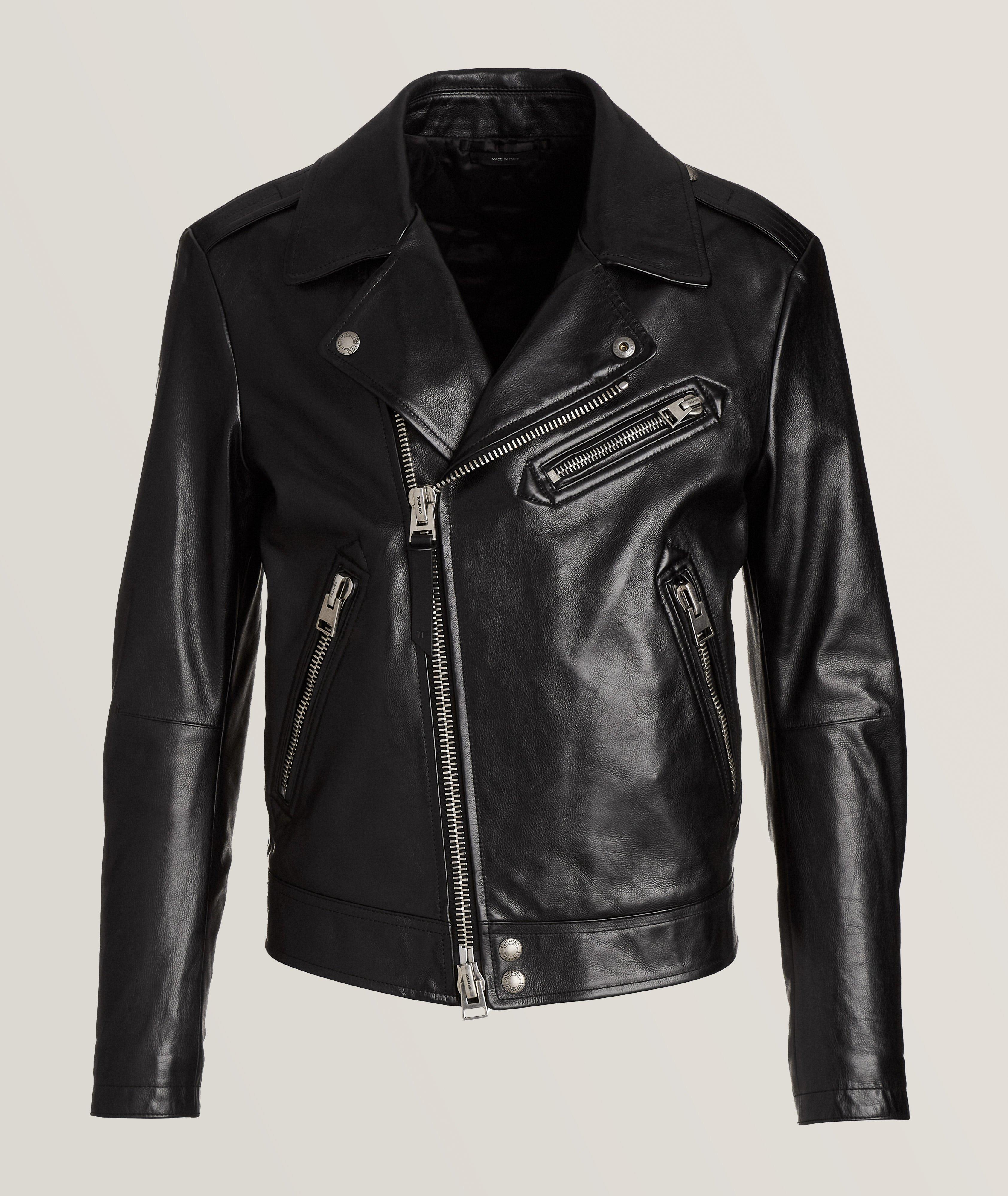 Calfskin Smooth Grain Icon Biker Jacket  image 0