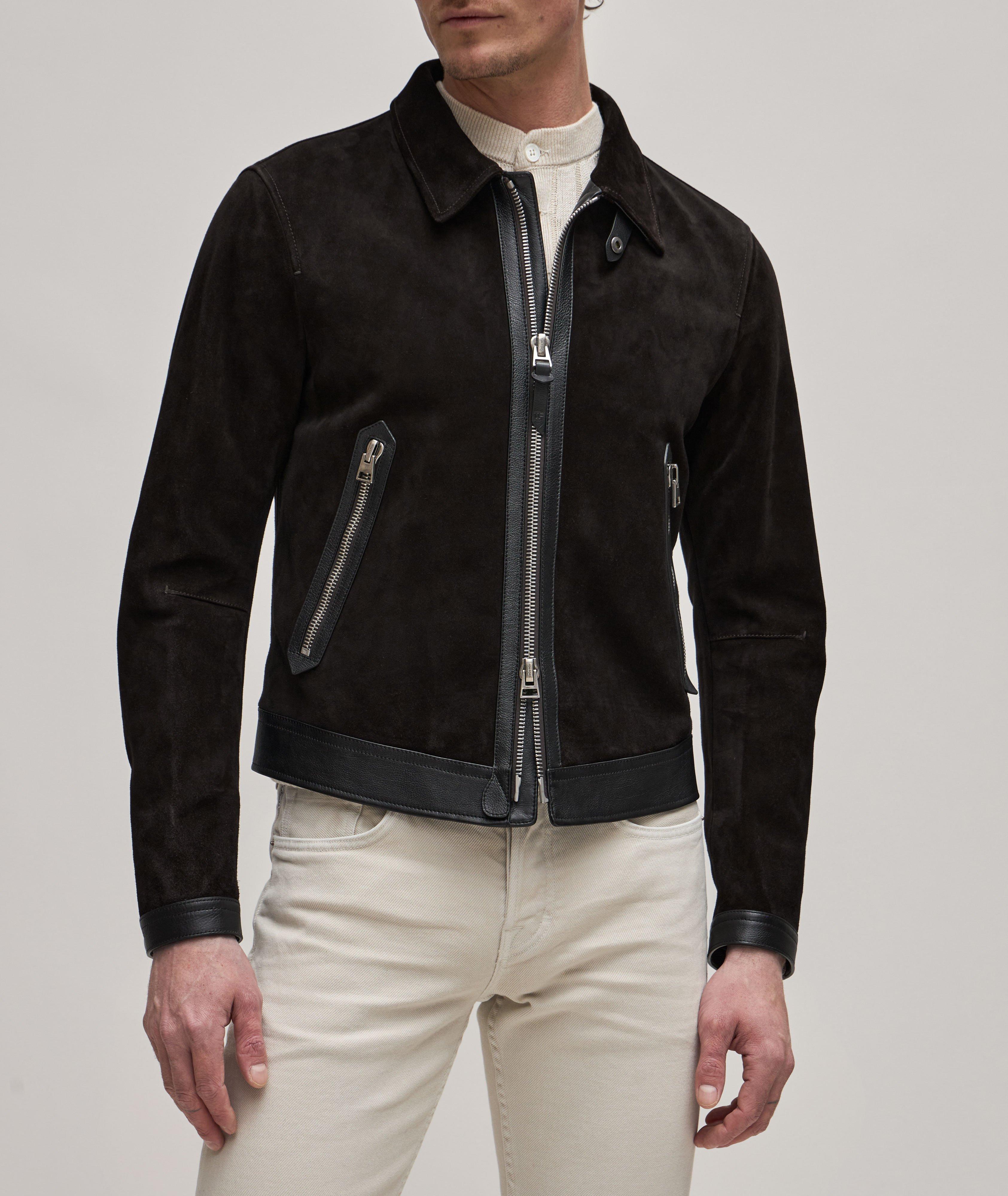 Blouson en suède de veau image 1