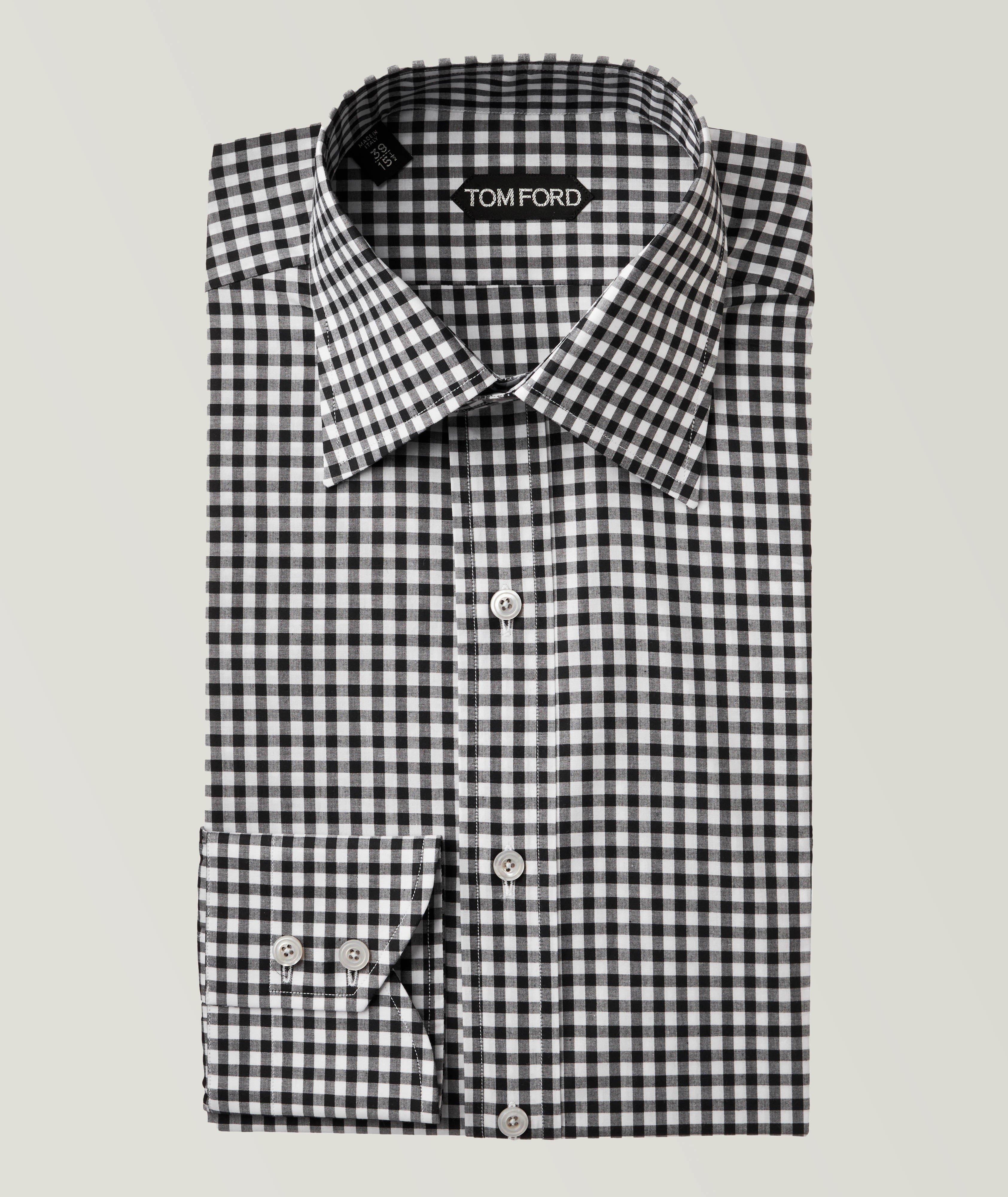 Slim-Fit Gingham Dress Shirt image 0