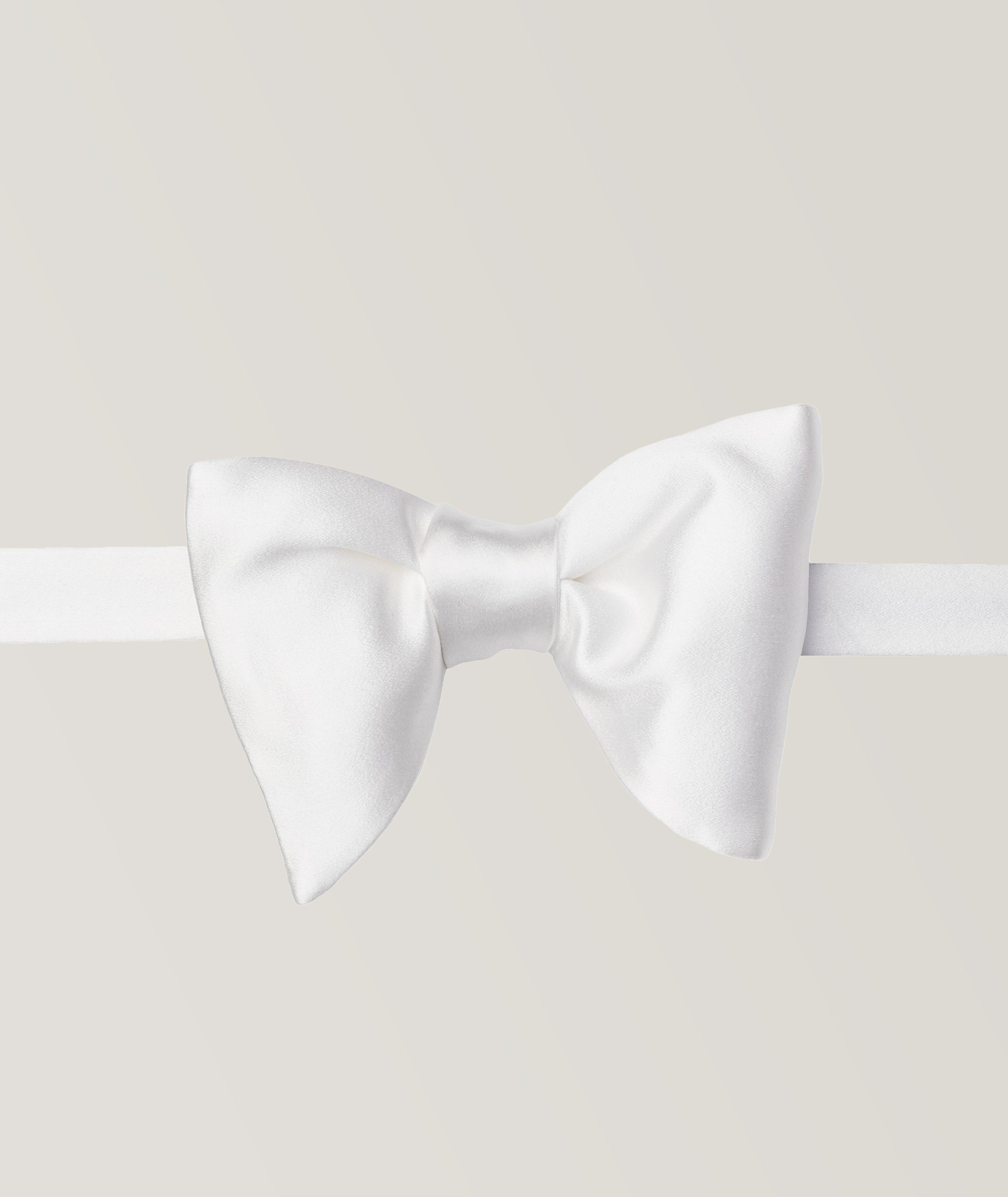 Solid Silk Large Bow Tie image 0