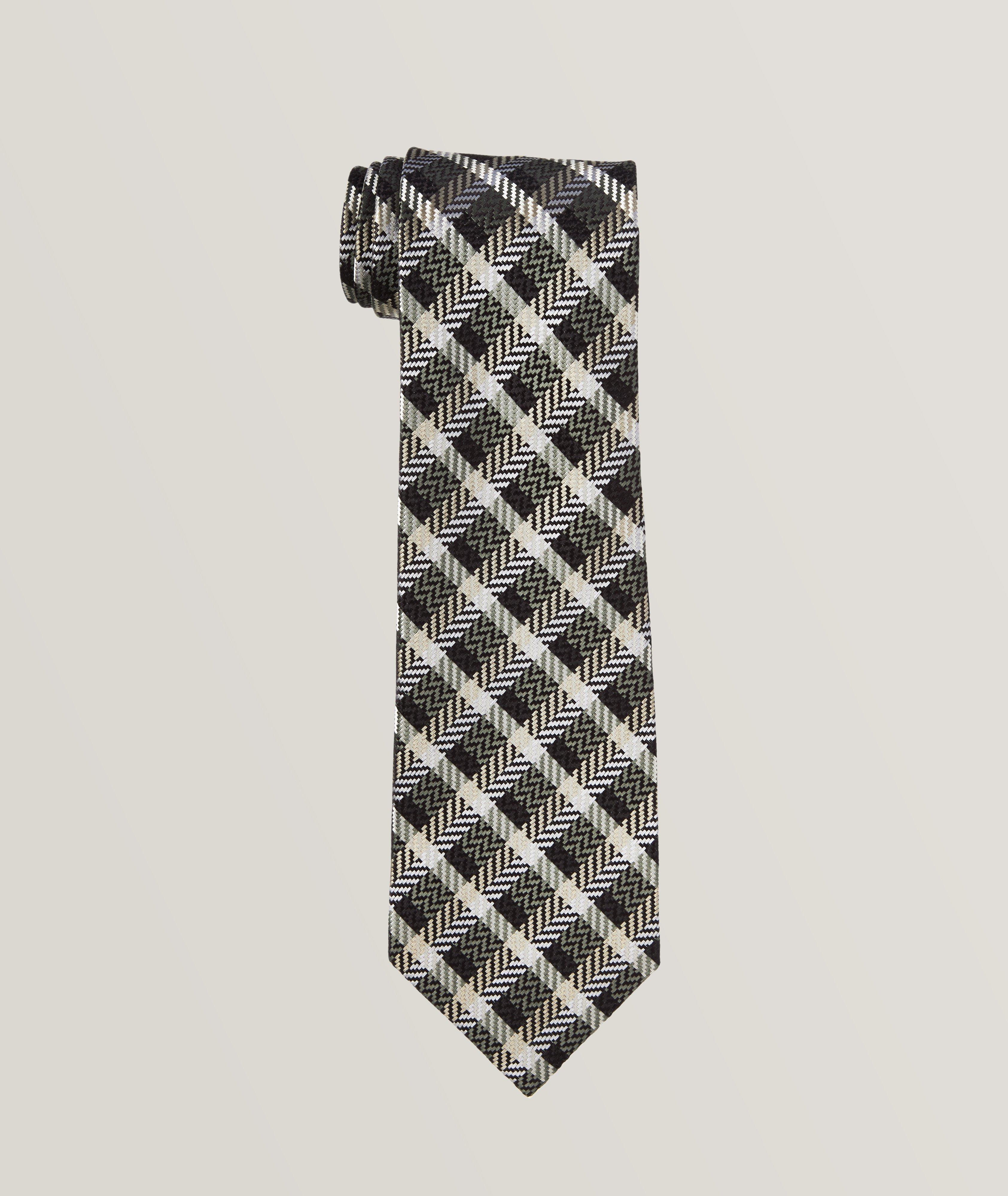 Checkered Silk Tie image 0