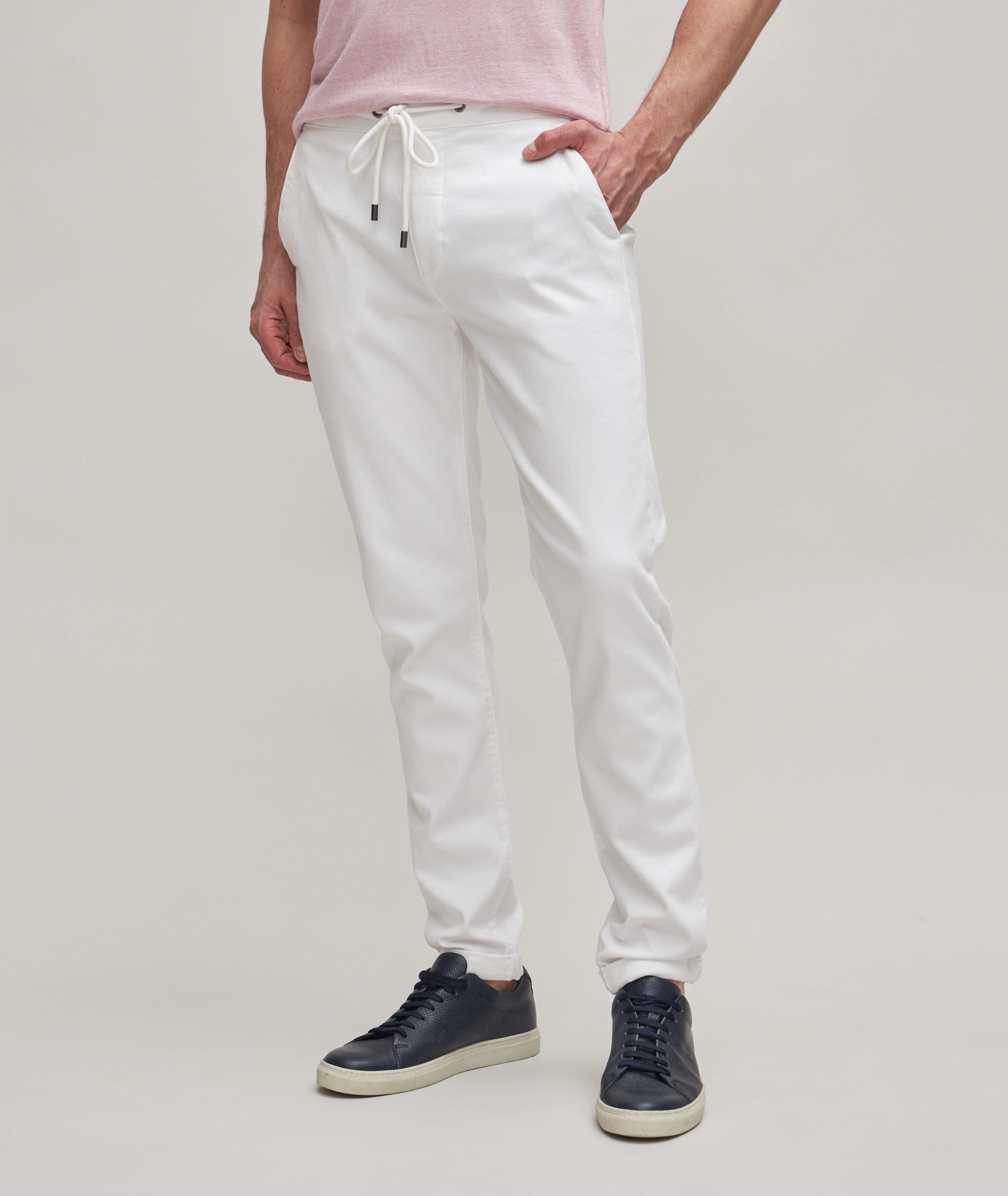 PAIGE Fraser Stretch-Cotton Blend Drawstring Pants, Pants