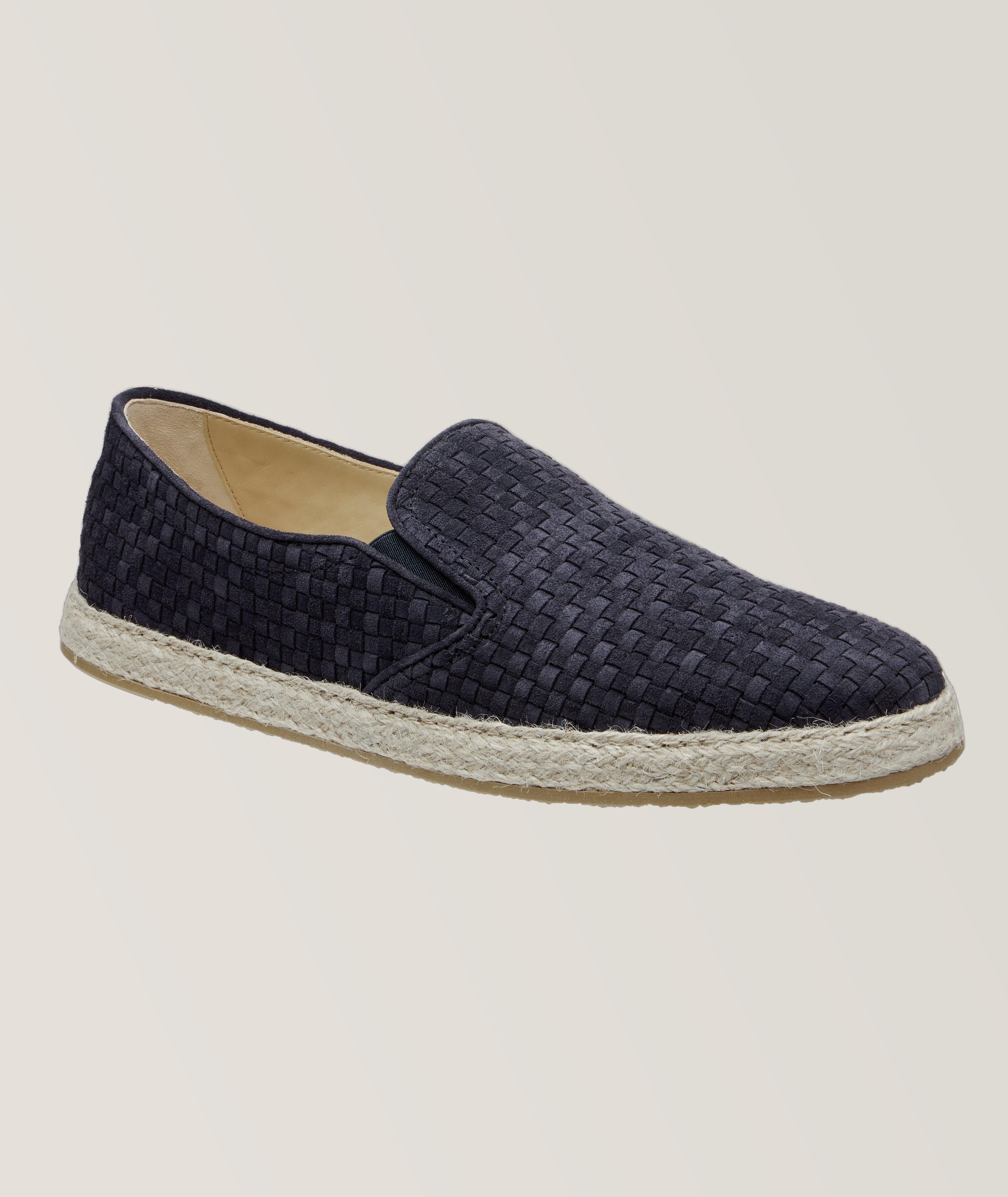 Brunello Cucinelli Woven Suede Espadrilles Casual Shoes Harry