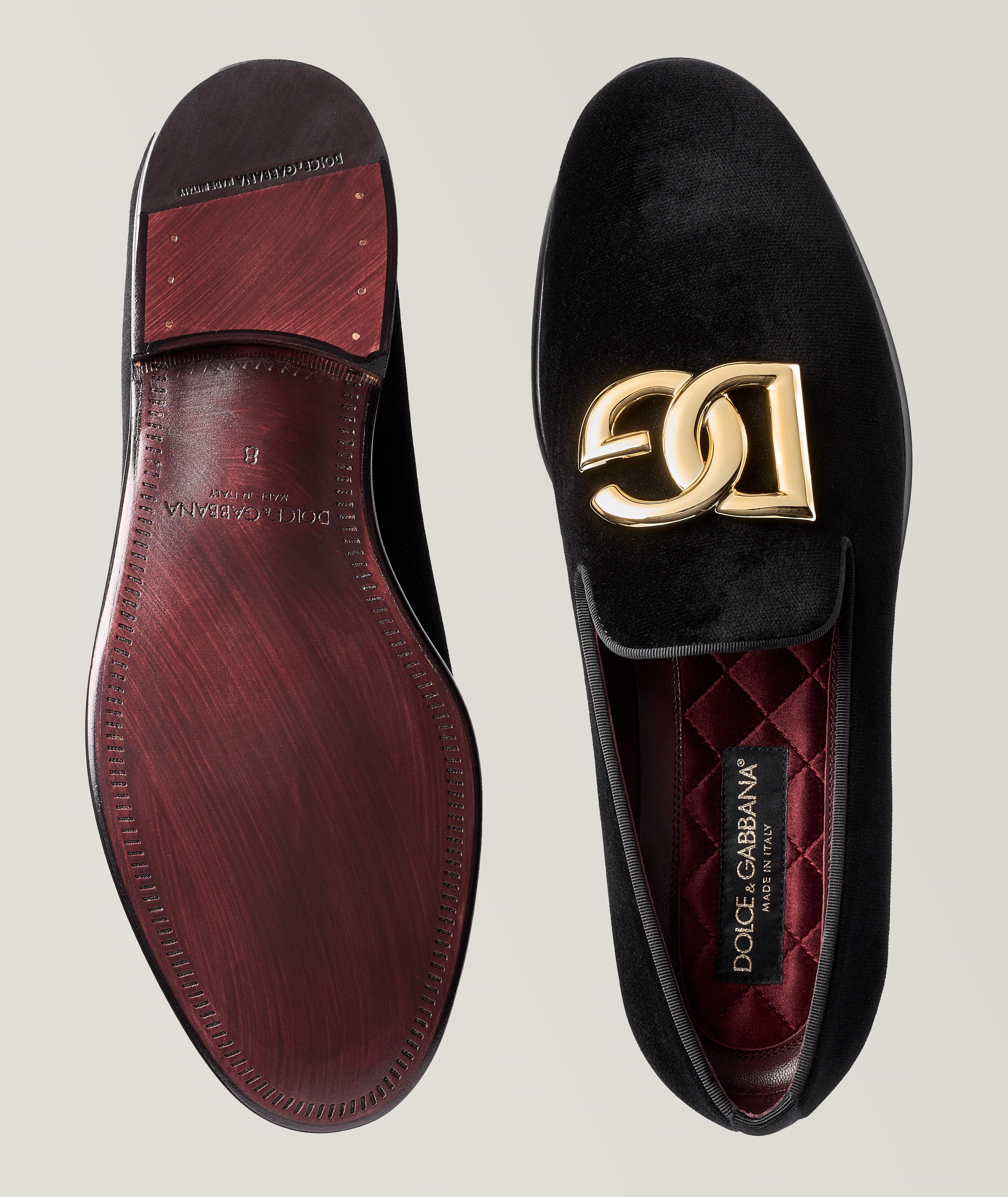 Velvet Logo Interlock Leonardo Loafers image 2