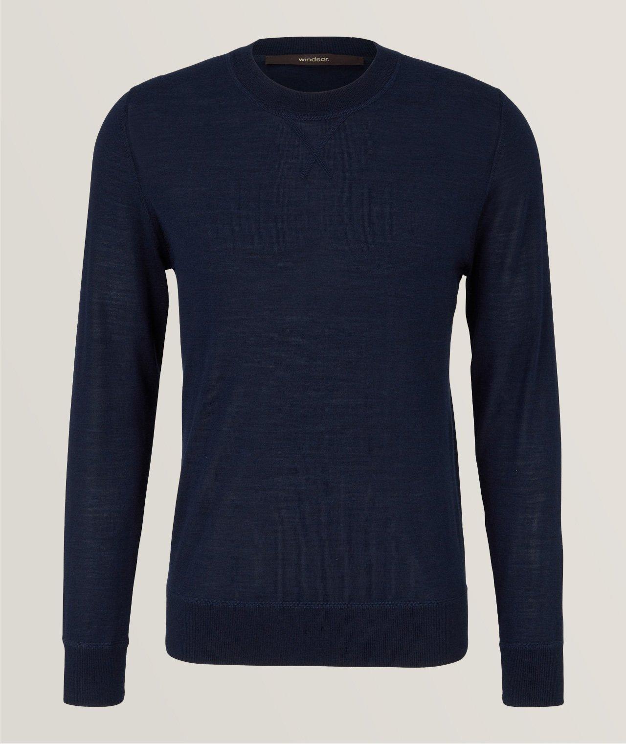 Windsor Wool-Silk & Cashmere Crewneck Sweater, Sweaters & Knits