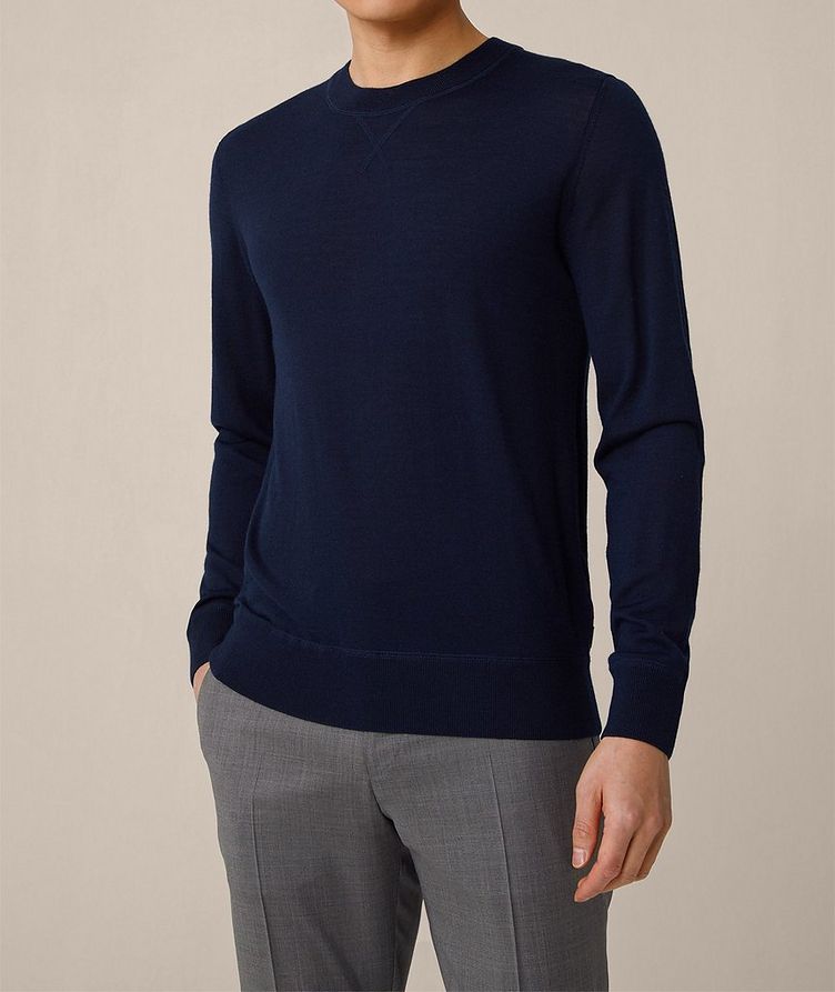 Wool-Silk & Cashmere Crewneck Sweater image 1
