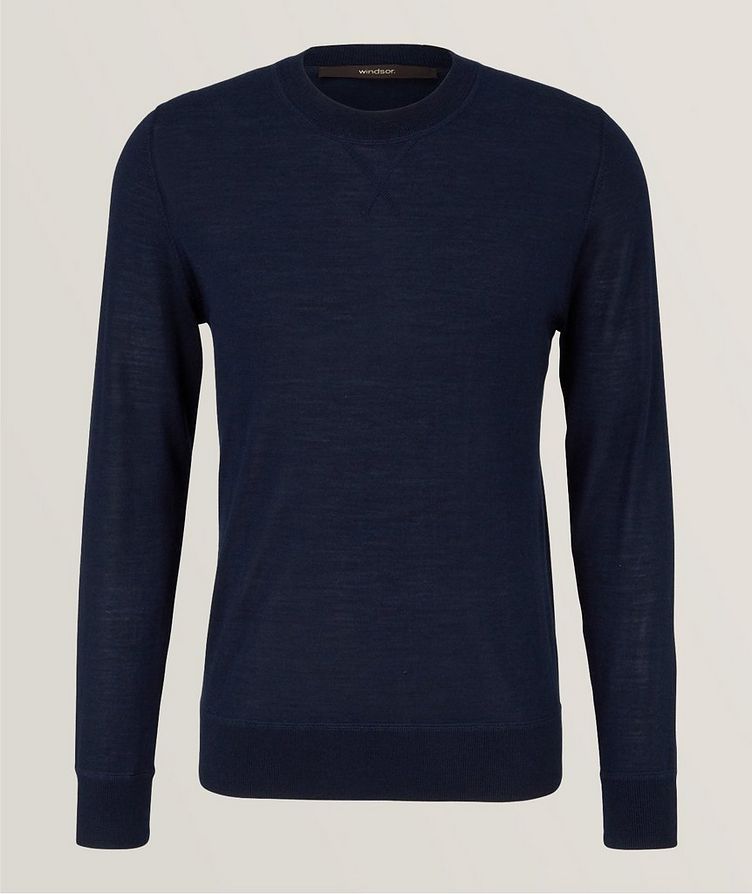 Wool-Silk & Cashmere Crewneck Sweater image 0