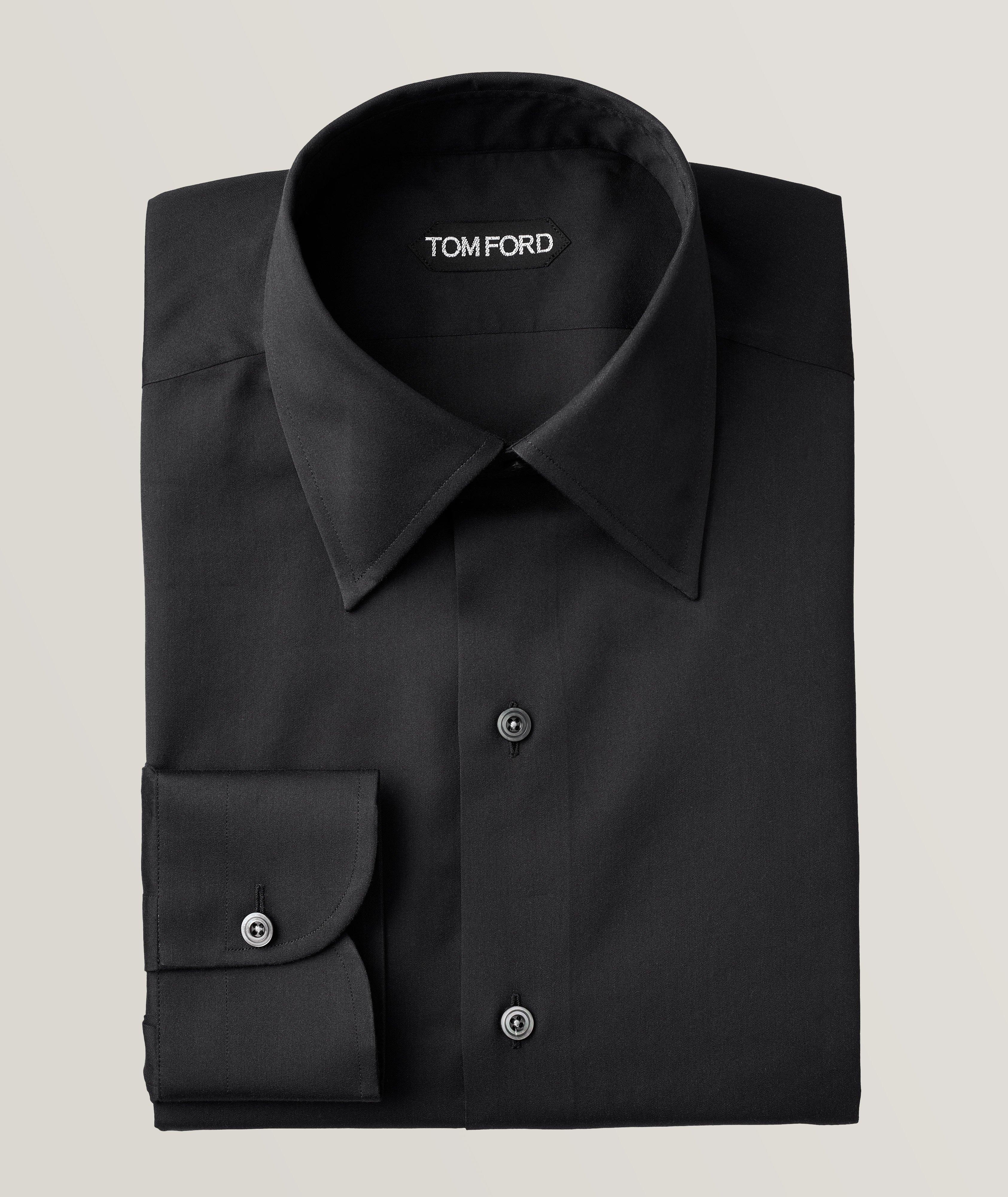 TOM FORD Slim-Fit Cotton Silk Dress Shirt, Dress Shirts