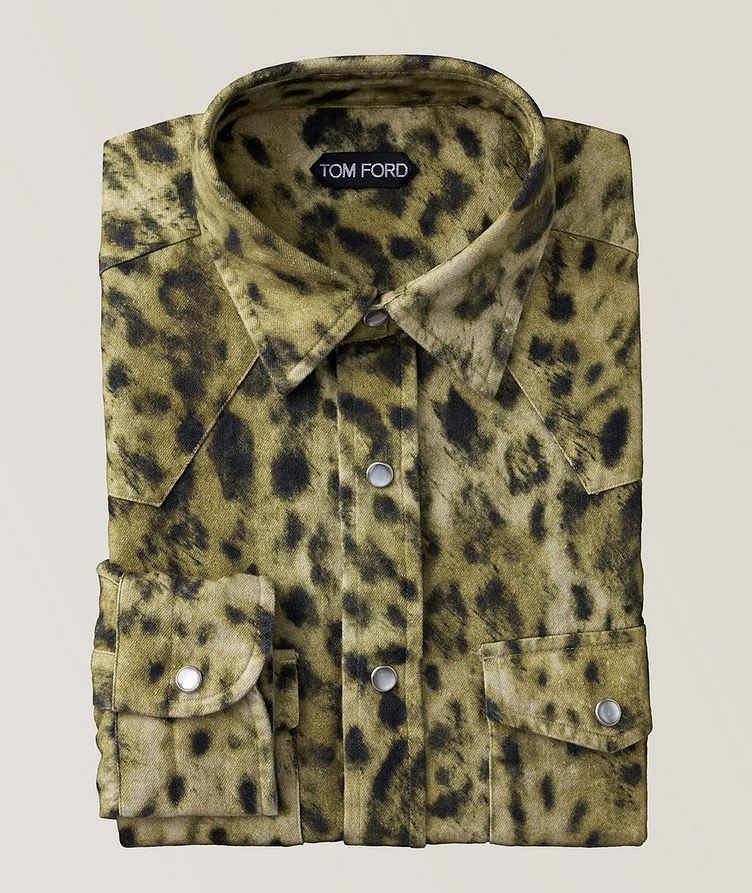 Slim Fit Leopard Overshirt image 0