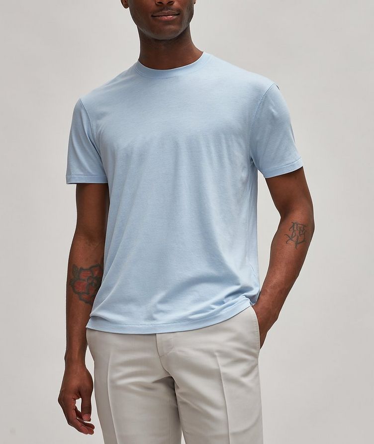 Short-Sleeve Lyocell-Cotton T-Shirt image 1