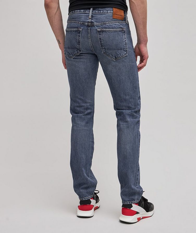 Slim Fit Washed Demin Cotton Jeans image 2