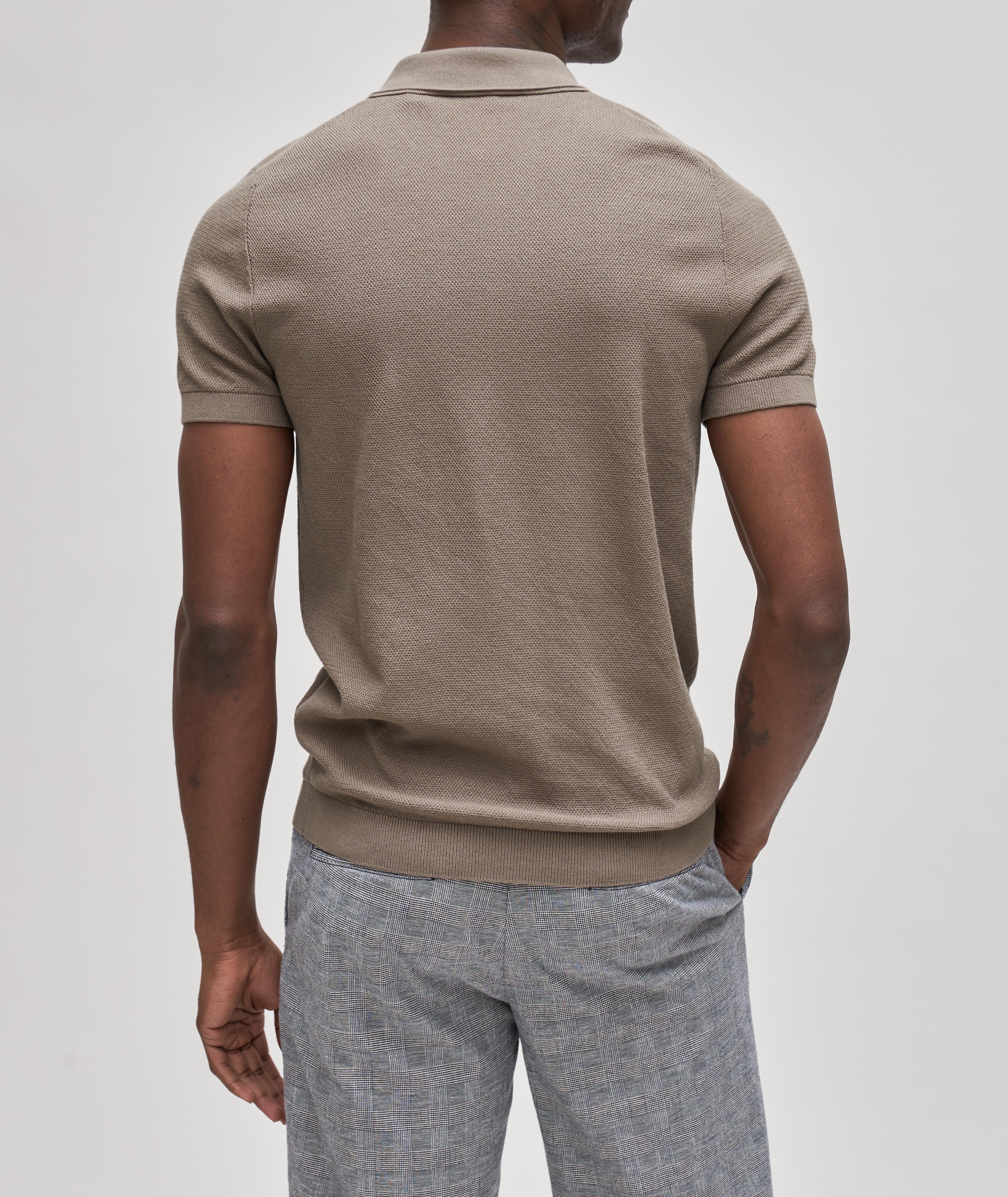 Vanco Quarter-Zip Cotton Polo Shirt image 2