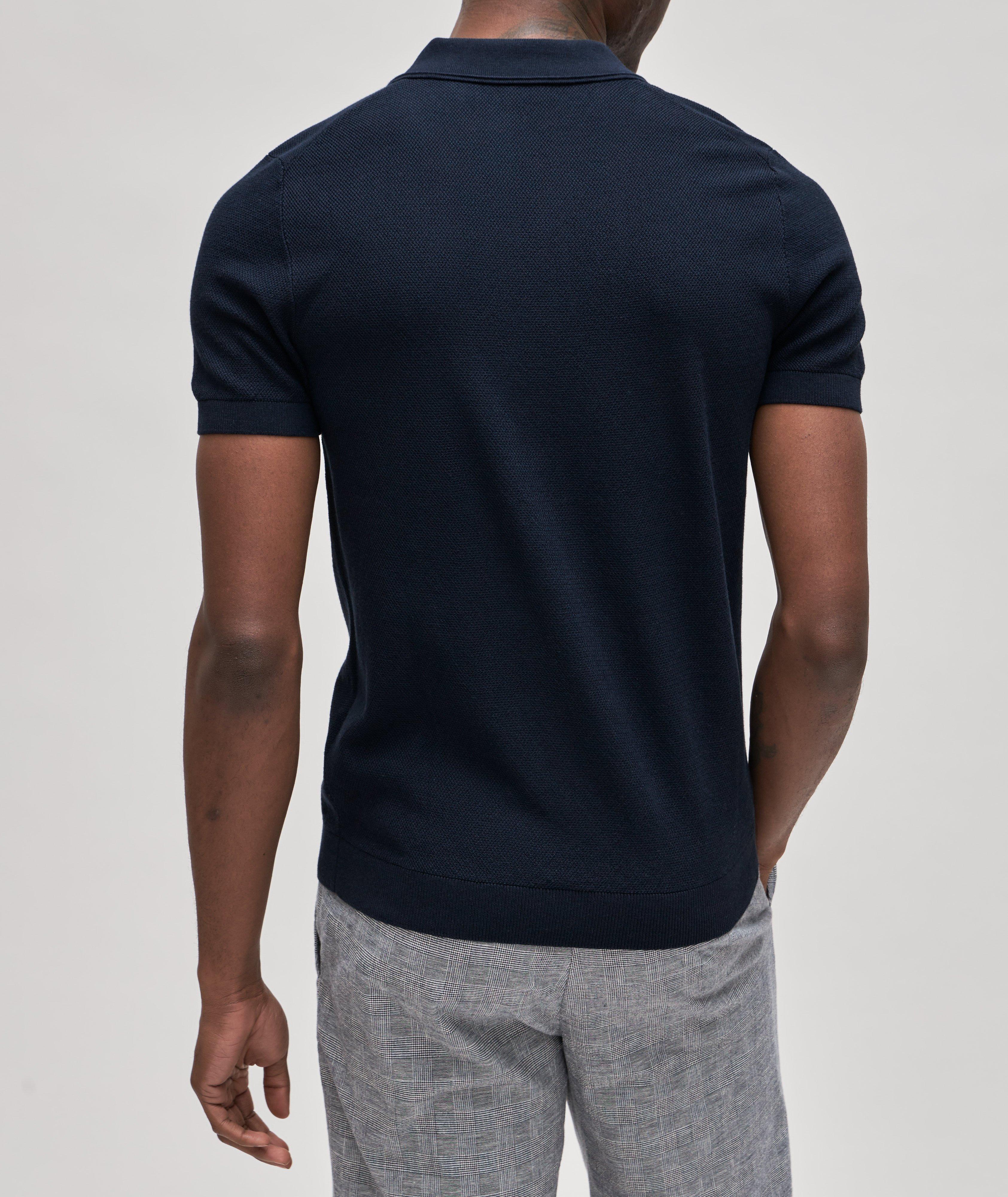 Vanco Quarter-Zip Cotton Polo Shirt image 2